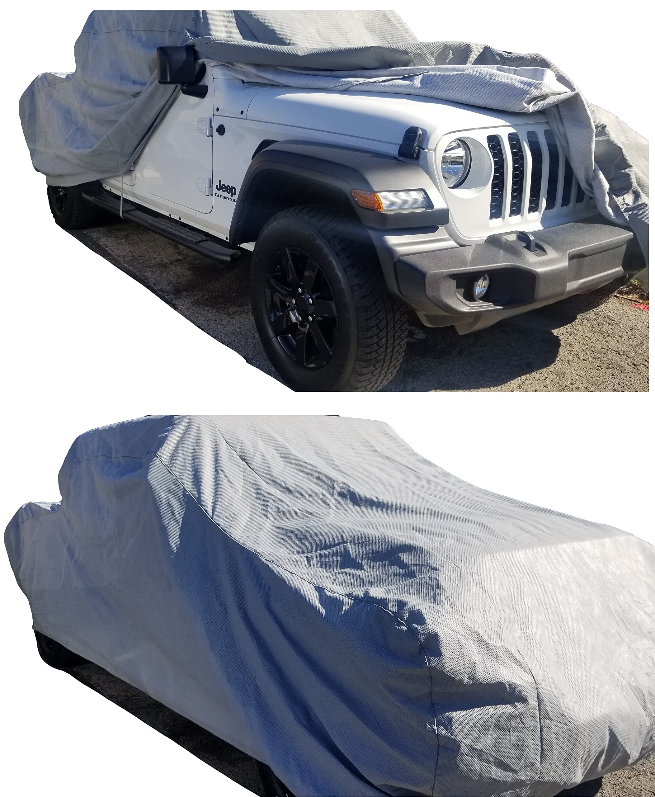 XTREMECOVERPRO Silver Series Grey Car Cover for 2019-2025 Jeep Gladiator - Waterproof & UV Protection Truck Cover for Outdoor Parking & Winter Storage