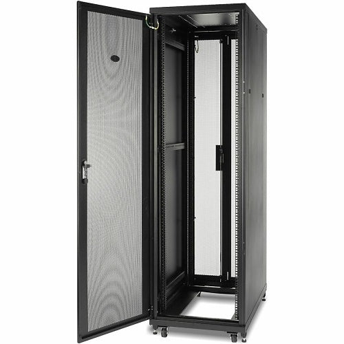APC AR2407 NetShelter SV 48U Server Rack Cabinet - 600mm Wide x 1060mm Deep Black Enclosure with Side Panels | Ideal for Data Centers, Network Closets & IT Equipment Storage