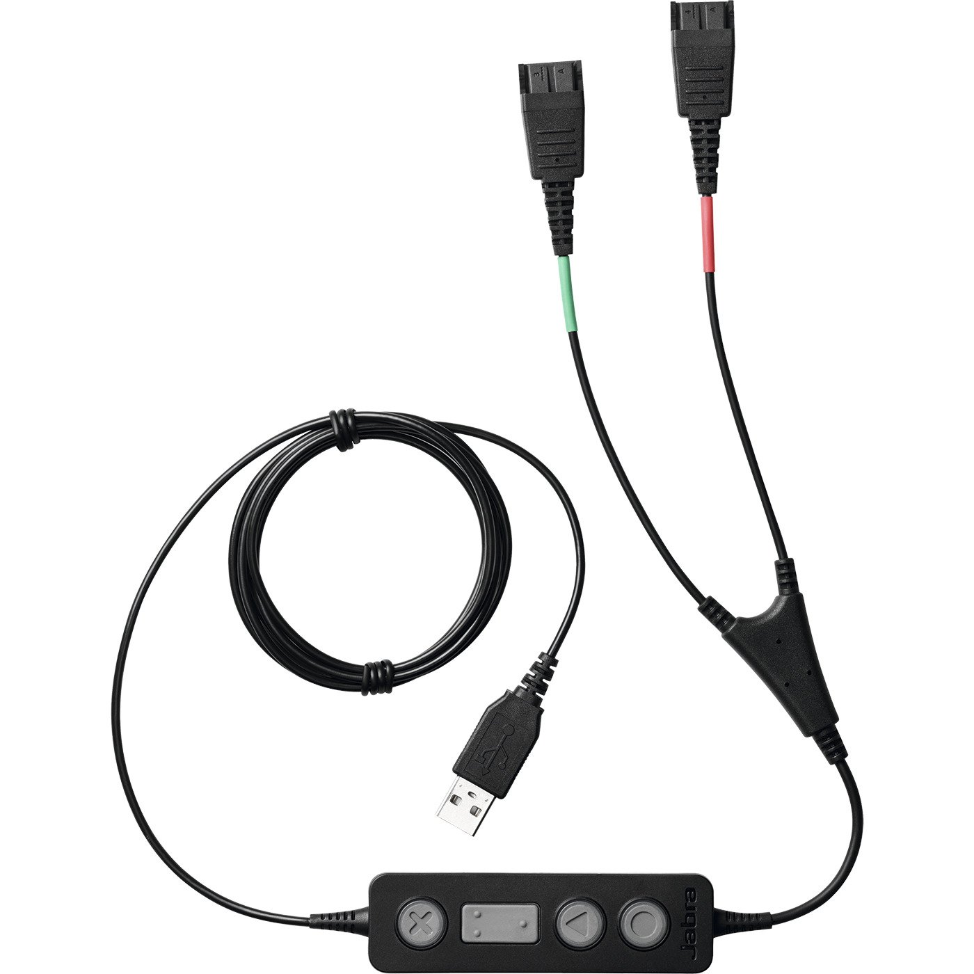 Jabra 265-09 Link 265 USB/QD Training Cable - Black | Replacement Headset Cable for Jabra Headsets | Perfect for Office, Call Center & Remote Work Connectivity