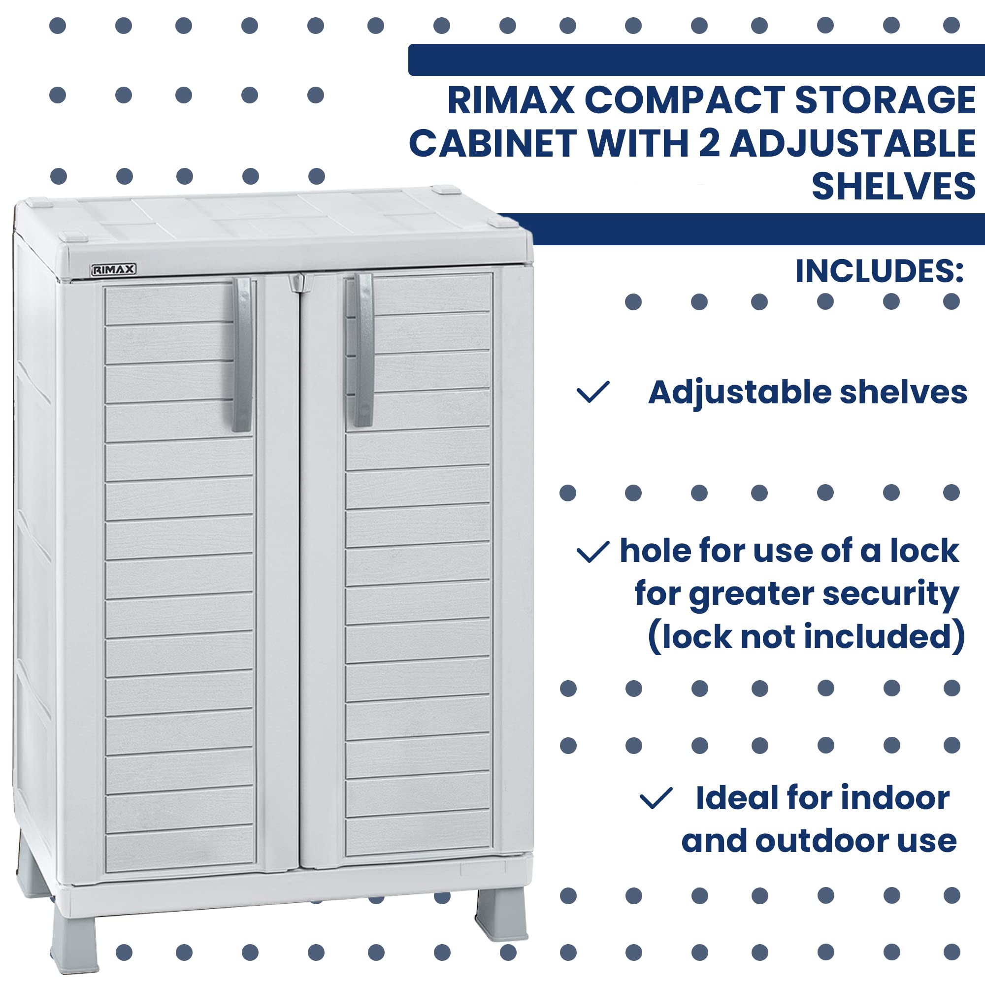 11567 Medium Grey Outdoor Storage Box - Weatherproof & Durable for Patio, Garden, Backyard Organization (Perfect for Cushions, Toys & Pool Accessories)