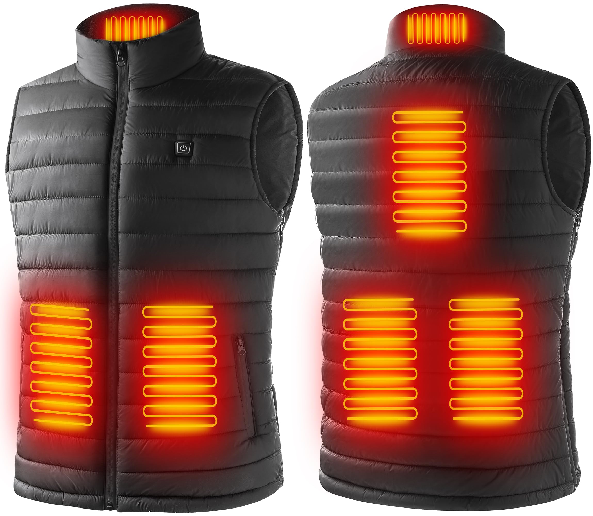 Rechargeable Smart Heating Vest for Men & Women - Electric Heated Jacket with 3 Temperature Settings - Perfect for Winter Sports, Outdoor Work & Cold Weather Activities