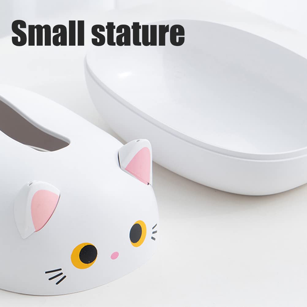 Cartoon Cat Tissue Box Cover - Cute Desktop Napkin Dispenser & Storage Container for Cat Lovers | Perfect for Home, Office Decor & Gift Idea