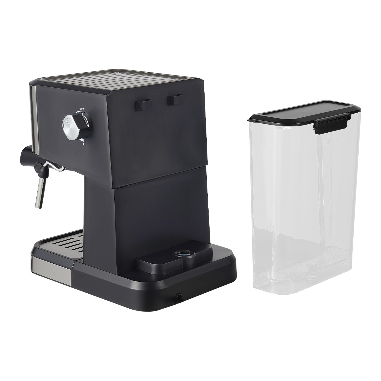 1.5L/50.73oz Semi-Automatic Drip Coffee Maker with Adjustable Steam Nozzle - 1050W 110V for Home, Office, Cafe & Hotel Use | Perfect for Morning Brews, Office Coffee Breaks & Hospitality Services