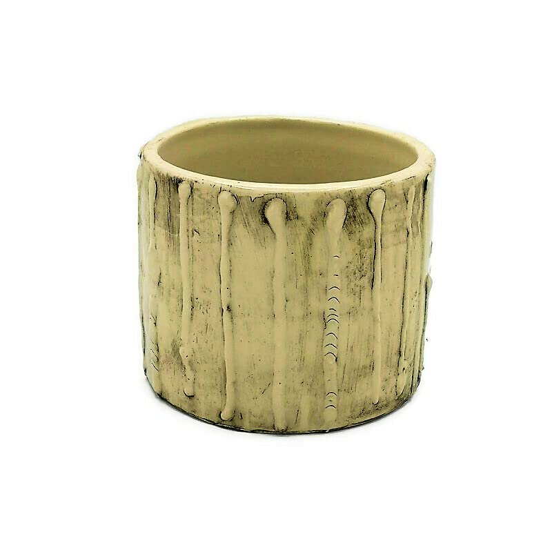 Large Ceramic Utensil Holder for Kitchen - Textured Ceramic Vase Crock Organizer for Wooden Spoons & Cooking Tools - Perfect for Countertop Storage & Kitchen Decor
