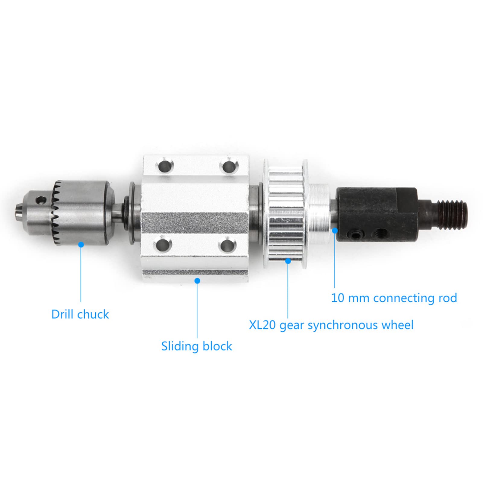 High Precision Drill Spindle Assembly - DIY Table Drill Accessory for Drill Press, Table Grinder & Table Saw | Perfect for Woodworking, Metalworking & Craft Projects