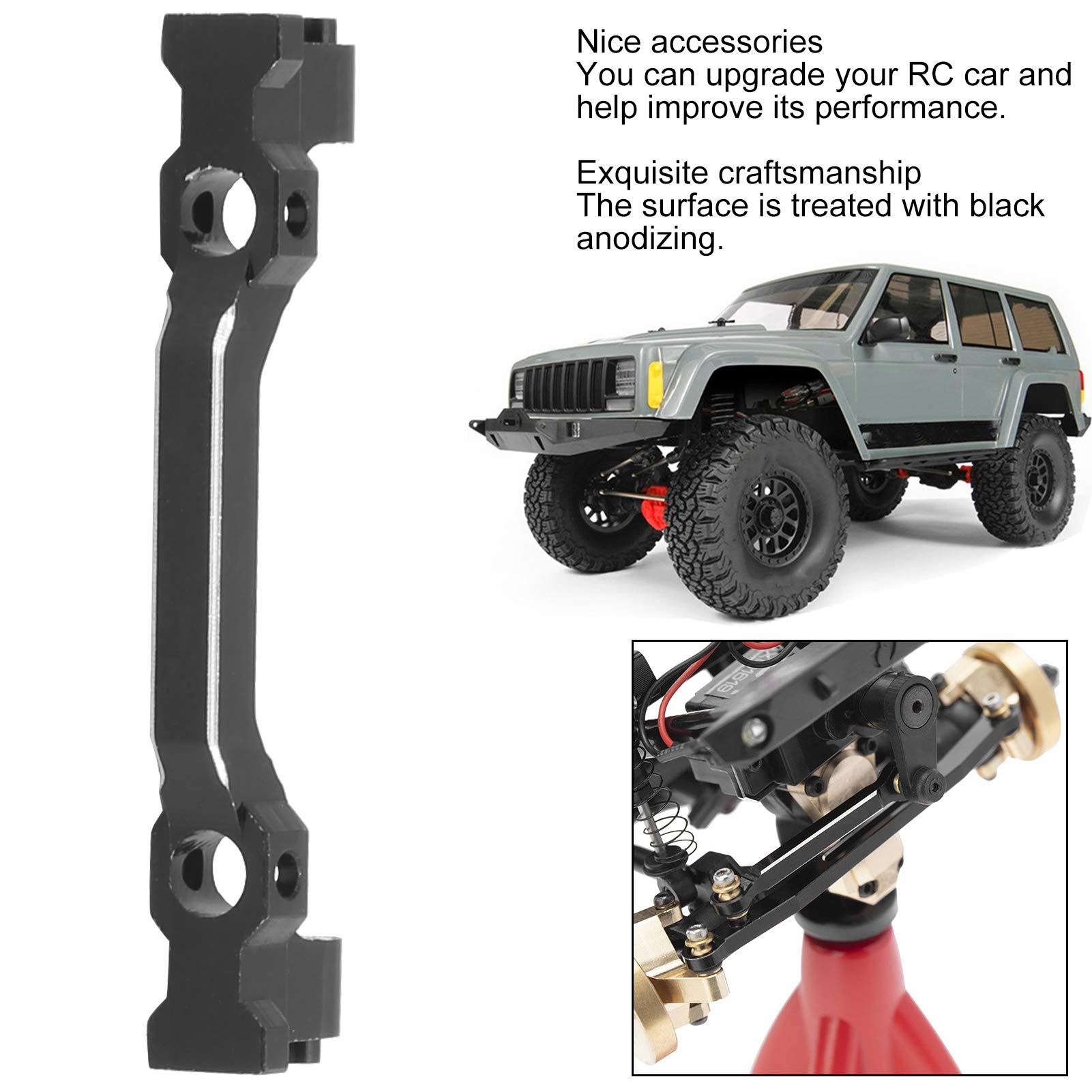 RC Car Front Bumper Mount Set with Screw & Wrench - Compatible with Axial SCX24 90081 1/24 AXI00002 | Durable Off-Road Accessory for Crawler & Trail Adventures