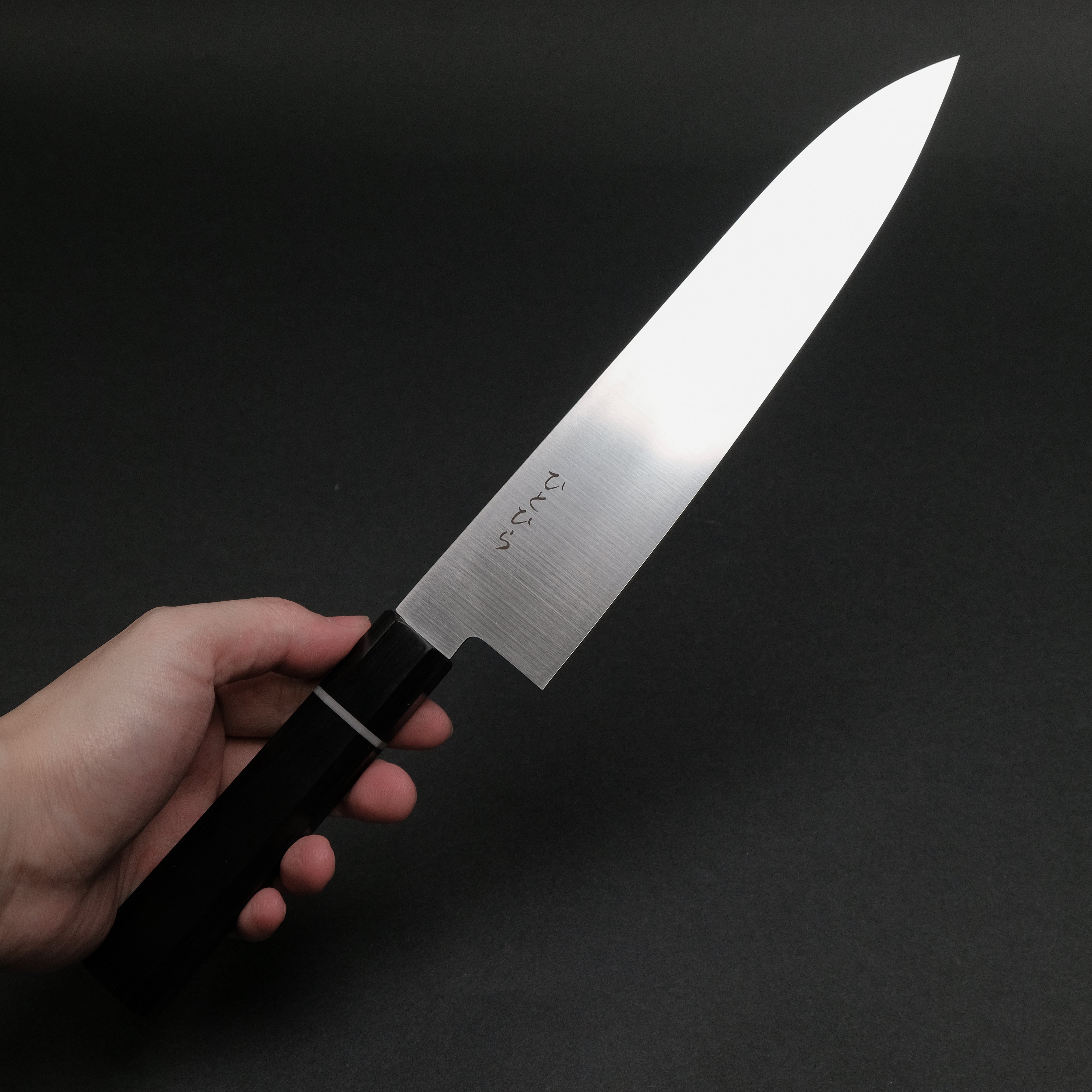 Hitohira Hiragana WS Gyuto 210mm Japanese Chef Knife with Pakkawood Handle – Professional Kitchen Knife for Slicing, Dicing & Meat Cutting