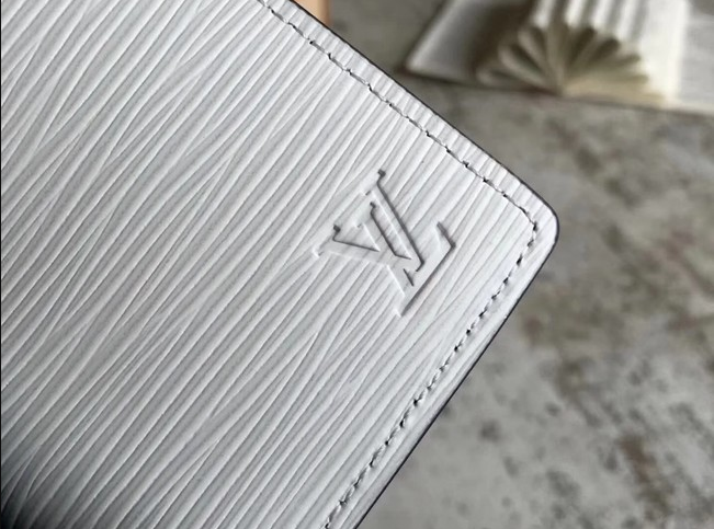 LV Pocket Organizer Wallet for Men - Genuine Epi Leather Card Holder - Perfect for Business Cards, Credit Cards & ID - Stylish Everyday Essential for Work & Travel