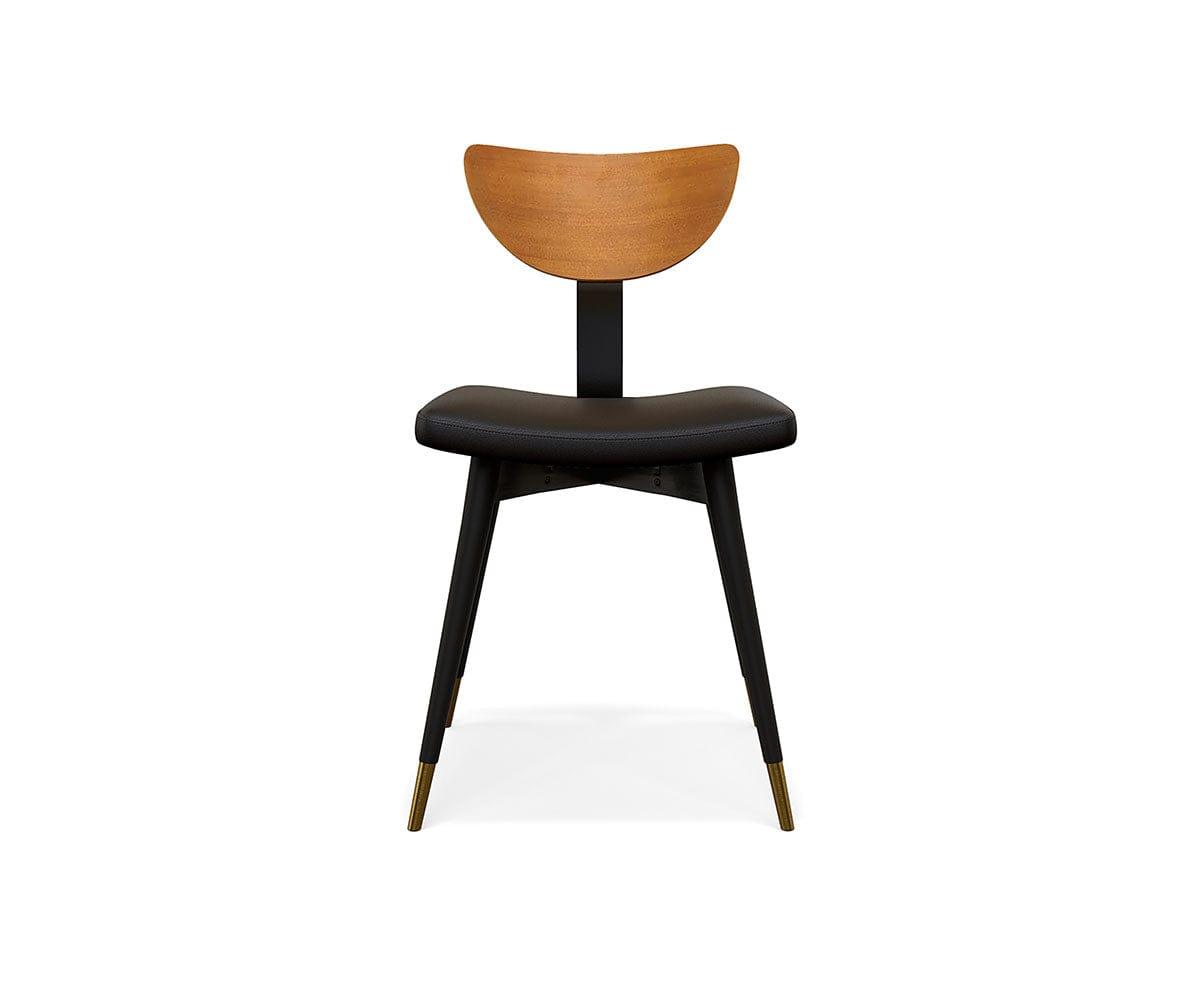 Lanson Modern Dining Chair Set of 2 - Comfortable Kitchen Chairs with Padded Seat - Sturdy Wooden Frame for Dining Room, Kitchen, Breakfast Nook & Home Office