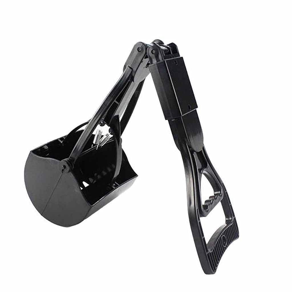 GPPZM Long Handle Dog Poop Scooper - Heavy Duty Stainless Steel Jaw Pet Waste Cleanup Tool for Backyard, Park & Travel - Easy to Use & Durable