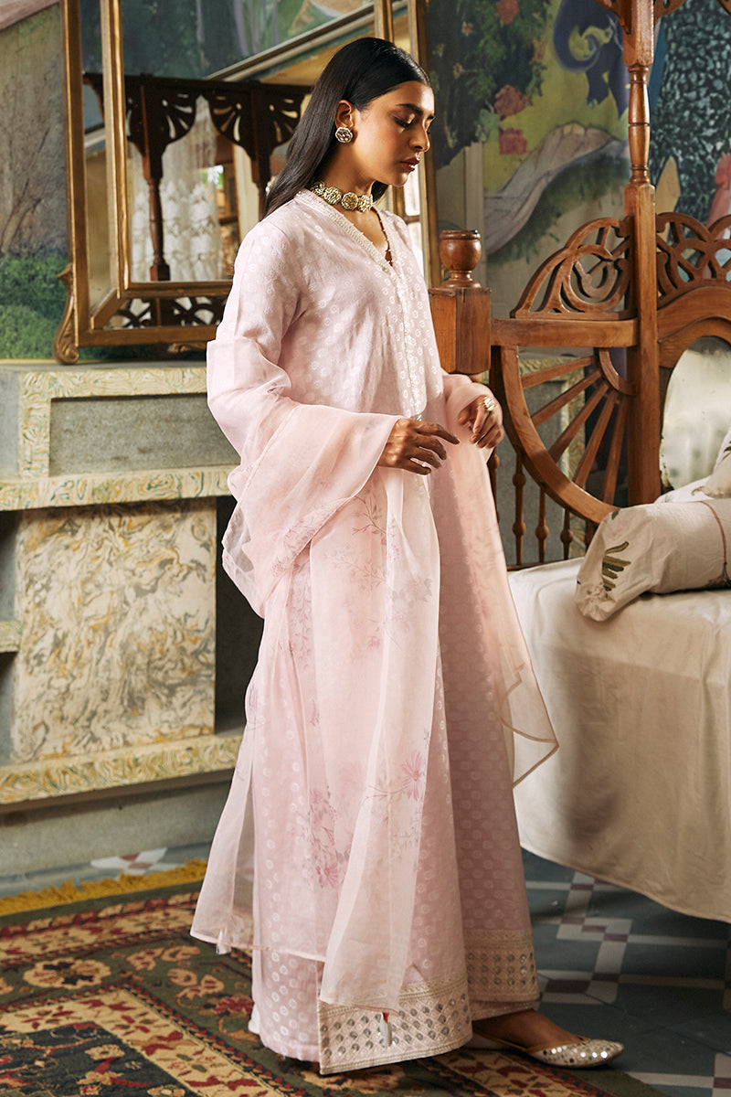 AFSANA 3-Piece Jacquard Embroidered Suit Set for Women - Elegant Traditional Ethnic Outfit for Weddings, Parties & Special Occasions