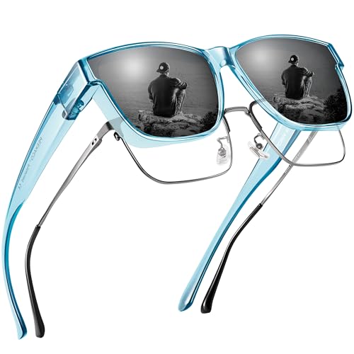 A07 Transparent Blue Frame/Grey Lens