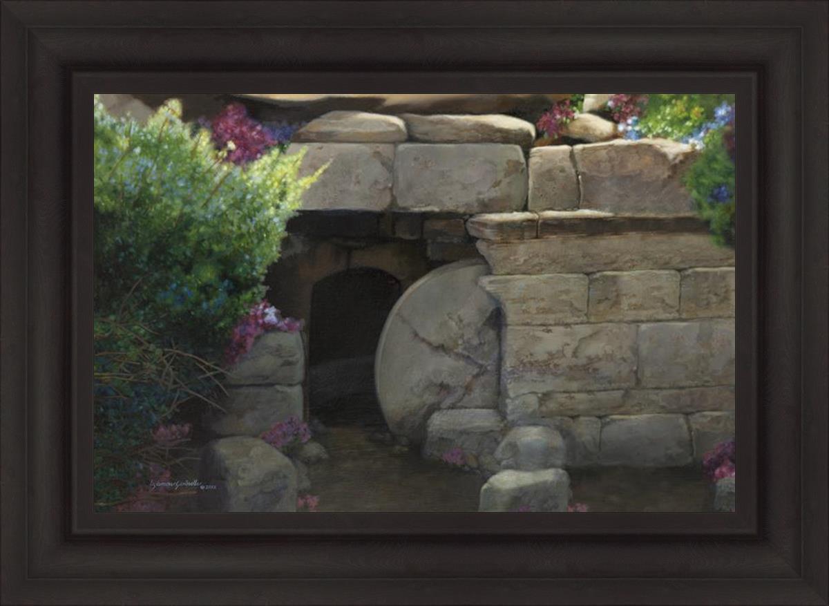 He Is Risen Religious Wall Art by Liz Lemon Swindle - Christian Home Decor for Easter, Church & Inspirational Gifts