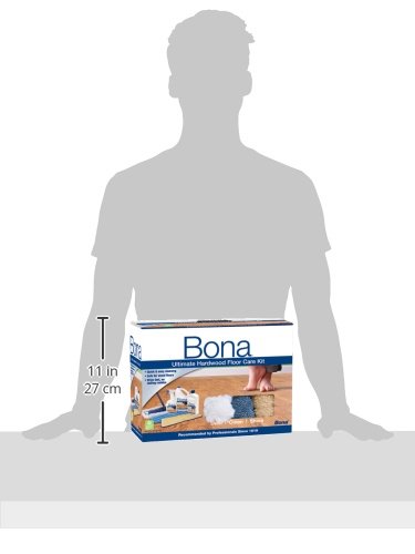 Bona Ultimate Hardwood Floor Care Kit - Includes Microfiber Mop, Cleaning Pads, Dusting Pad, Floor Cleaner & Polish Refill - Best for Wood Floor Maintenance & Shine - Perfect for Homes, Offices & High-Traffic Areas