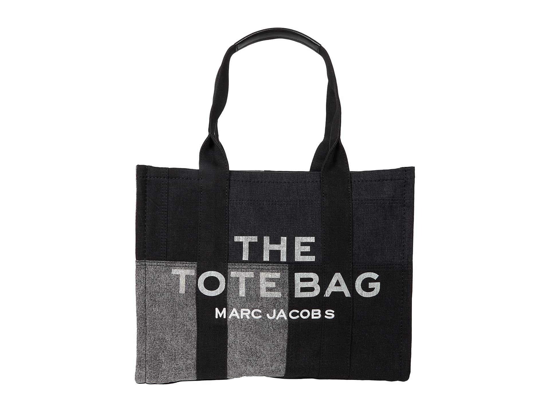 Marc Jacobs The Denim Tote Bag - Black Denim Crossbody Shoulder Bag for Women | Perfect for Work, Travel & Everyday Use