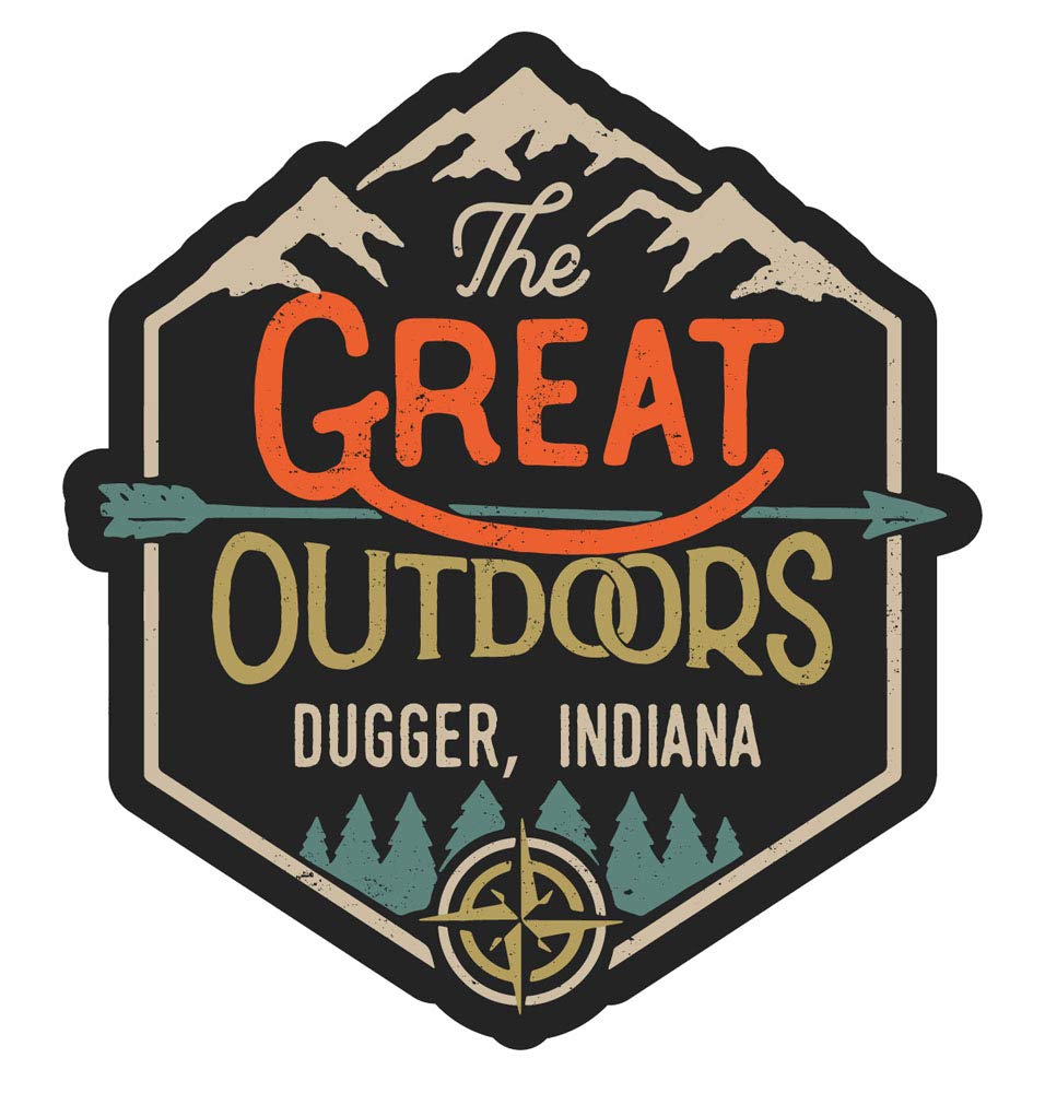 Dugger Indiana The Great Outdoors 4-Inch Refrigerator Magnet - Perfect for Fridge, Office, and Home Decor