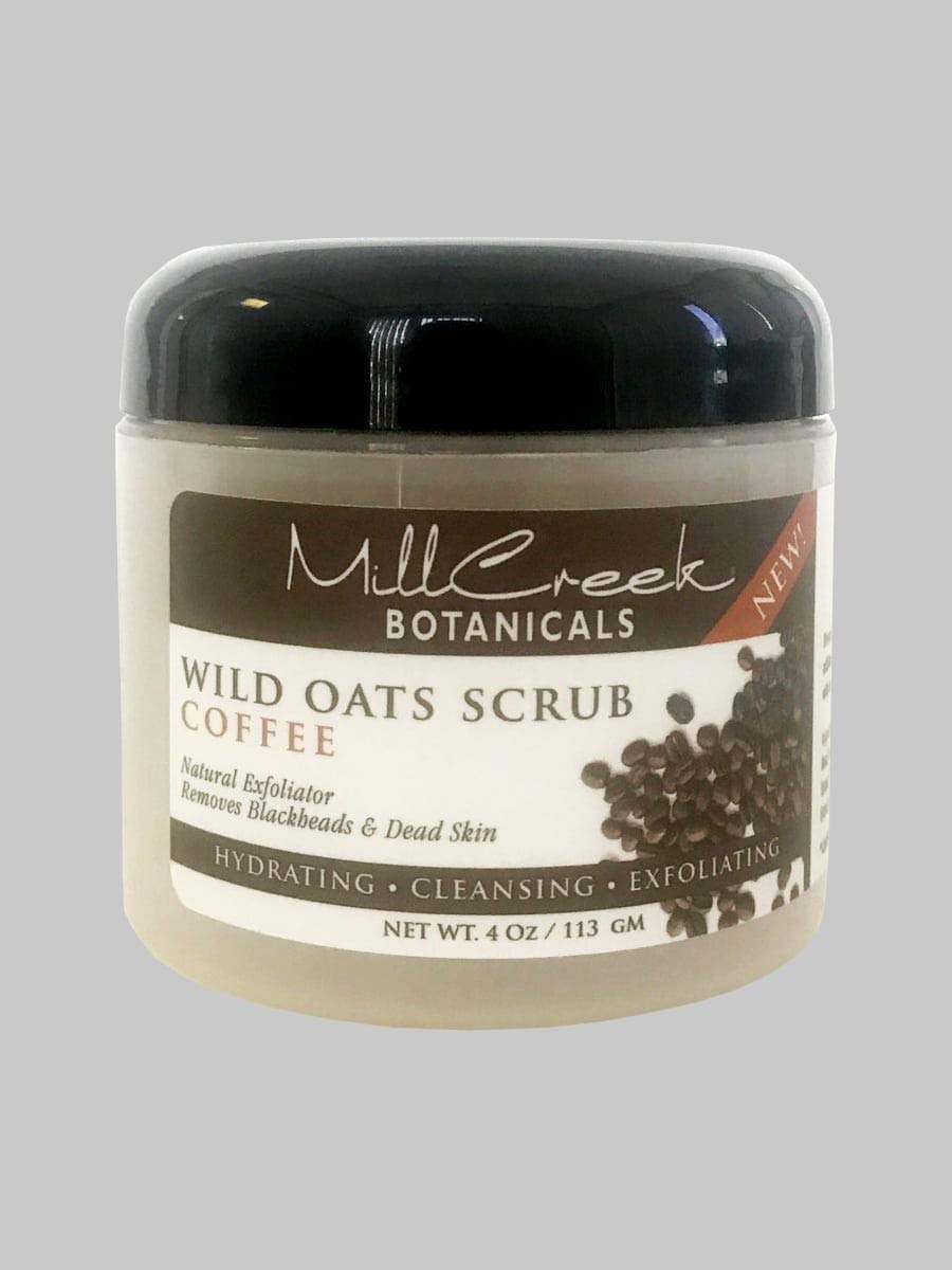 Mill Creek Wild Oats Coffee Scrub - Natural Exfoliating Body Scrub for Smooth Skin - Perfect for Dry Skin Care & Spa Day at Home