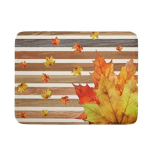 Rural Wood Stripe and Maple Leaves230807