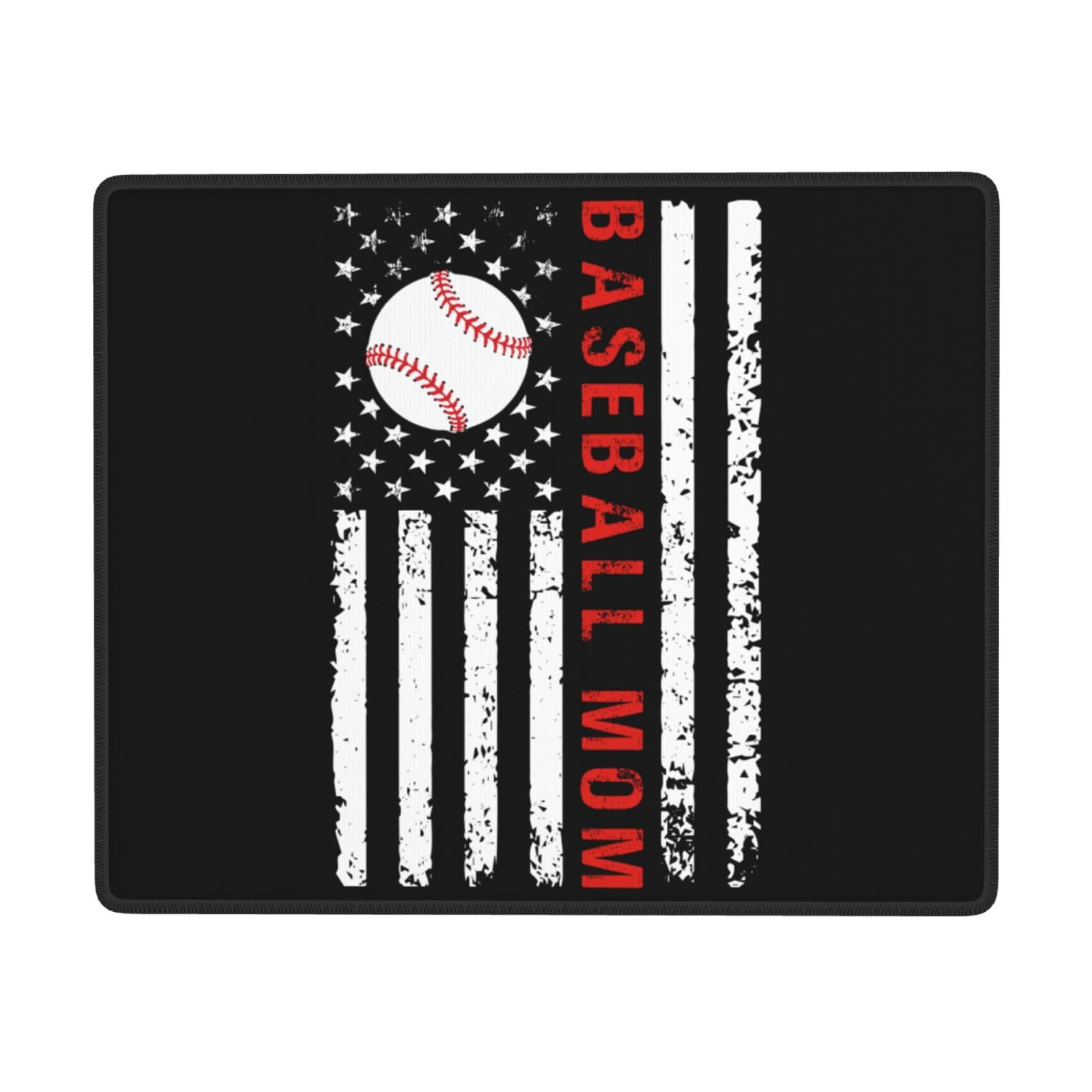 SIYTUAU USA Flag Baseball Design Mouse Pad - Waterproof, Non-Slip Rubber Gaming Mousepad (7x9 inch) for Office, Laptop & PC - Perfect for Work, Gaming & Patriotic Decor