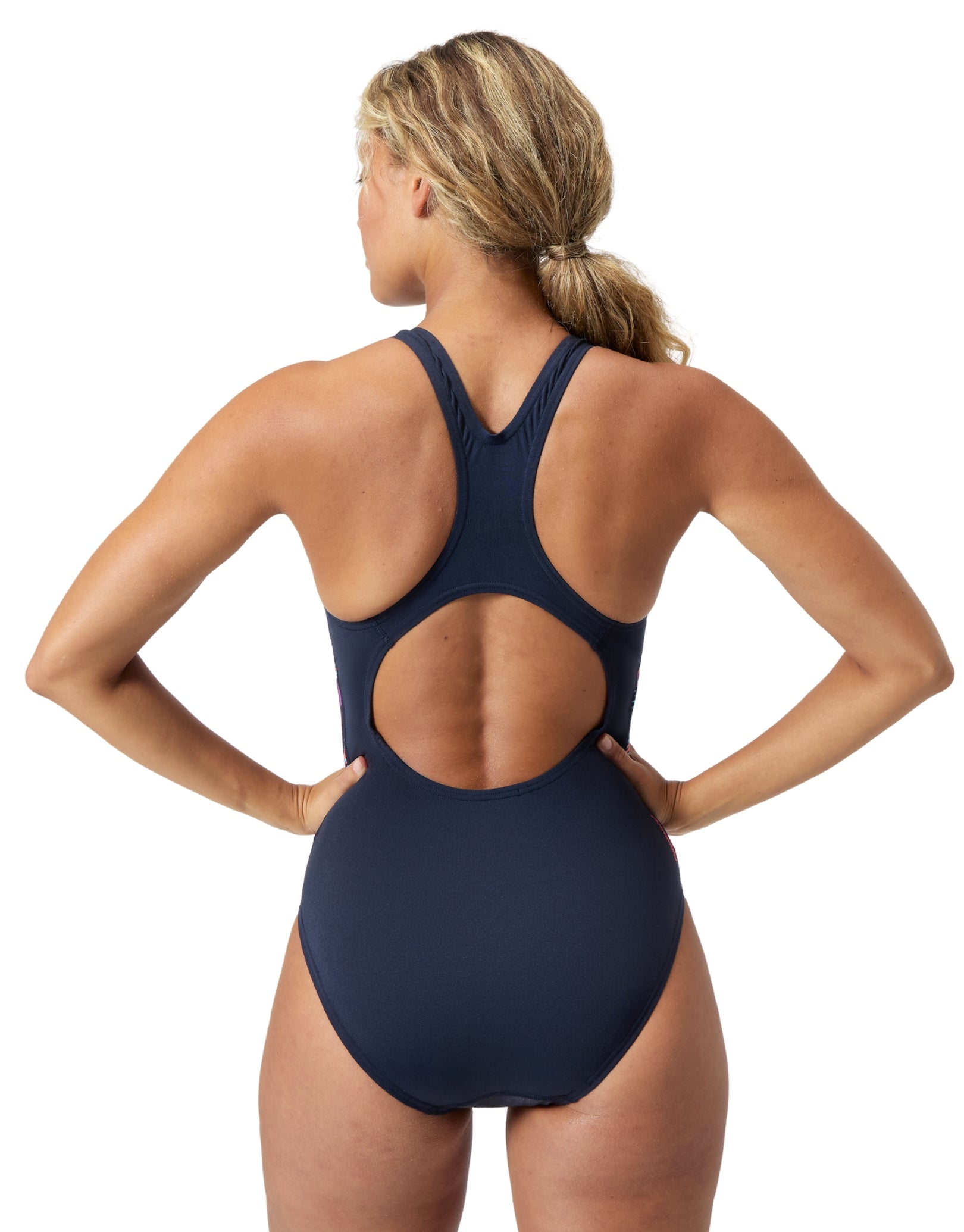 Digital Placement Medalist Swimsuit - Navy/Multi Color Competition Swimwear for Women | Perfect for Swimming Competitions, Training & Beach Vacations