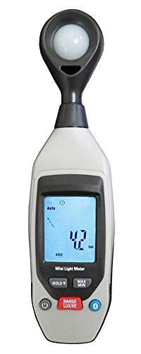 Sper Scientific Bluetooth Light Meter 850004 - Professional Digital Lux Meter with Bluetooth, Measures Ambient Light in Lux & Foot Candles - Ideal for Photographers, Technicians, Indoor Growers & Lighting Design - Perfect for Studio, Greenhouse & Industrial Applications
