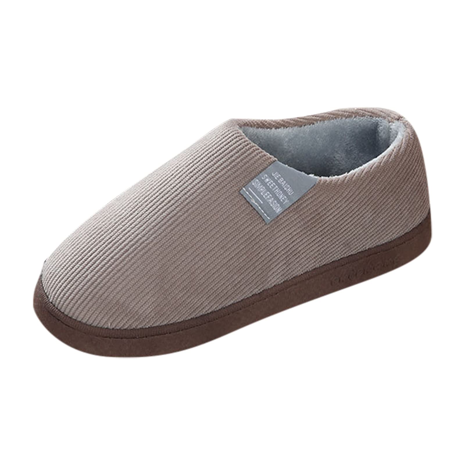 **Men's Soft Warm Plush House Slippers - Cozy Paw Design Flip Flops for Indoor Comfort, Perfect for Lounging at Home & Relaxing**