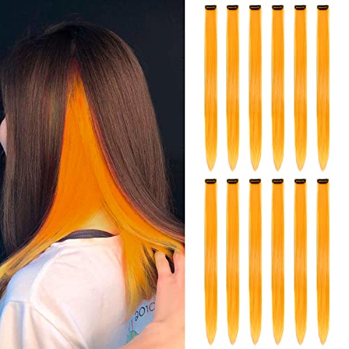Orange color 12 packs clip in