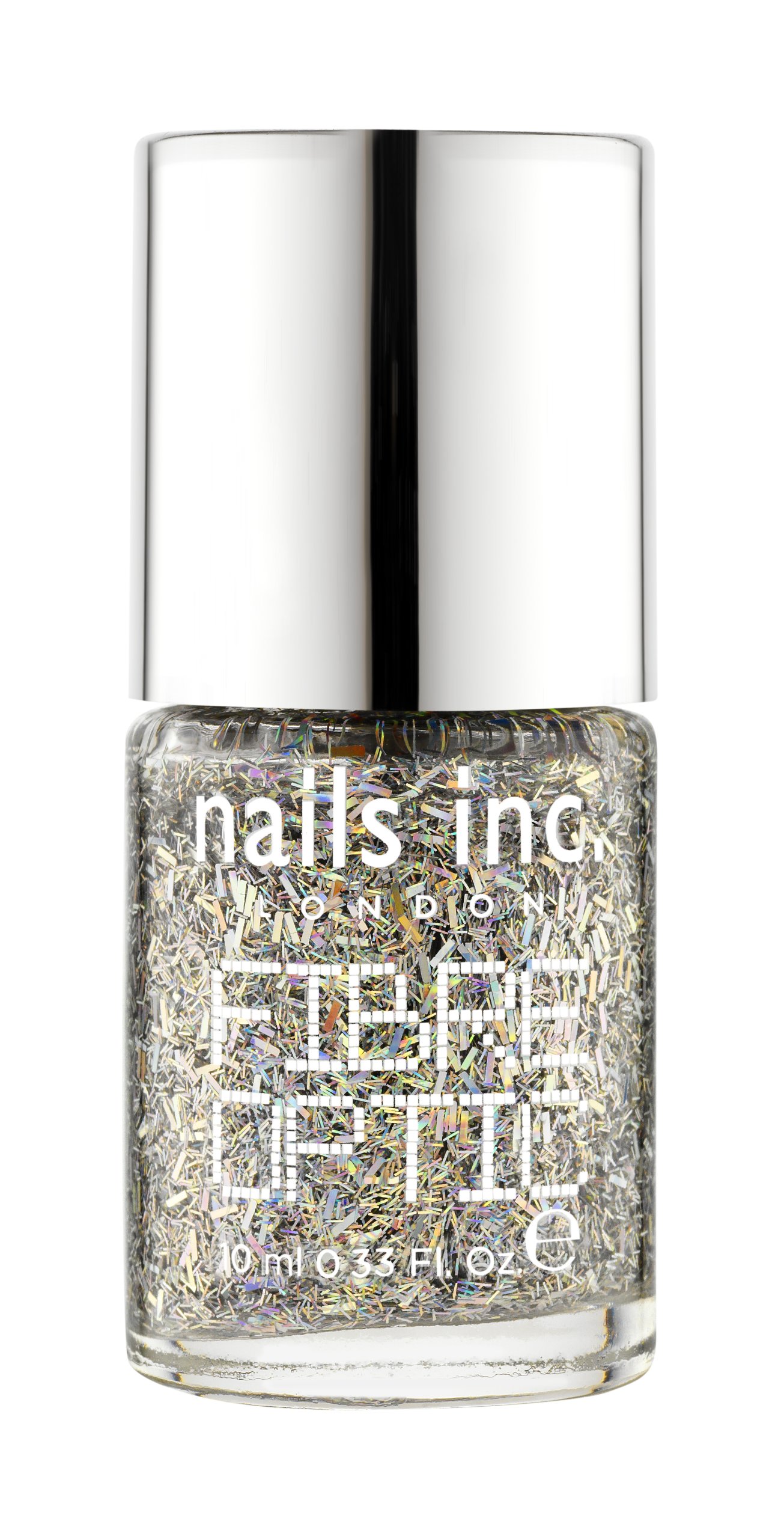 Nails Inc Hampstead Court Fiber Optic Effect Nail Polish - Long Lasting Glossy Finish for Manicure & Pedicure | Perfect for Parties, Weddings & Special Occasions