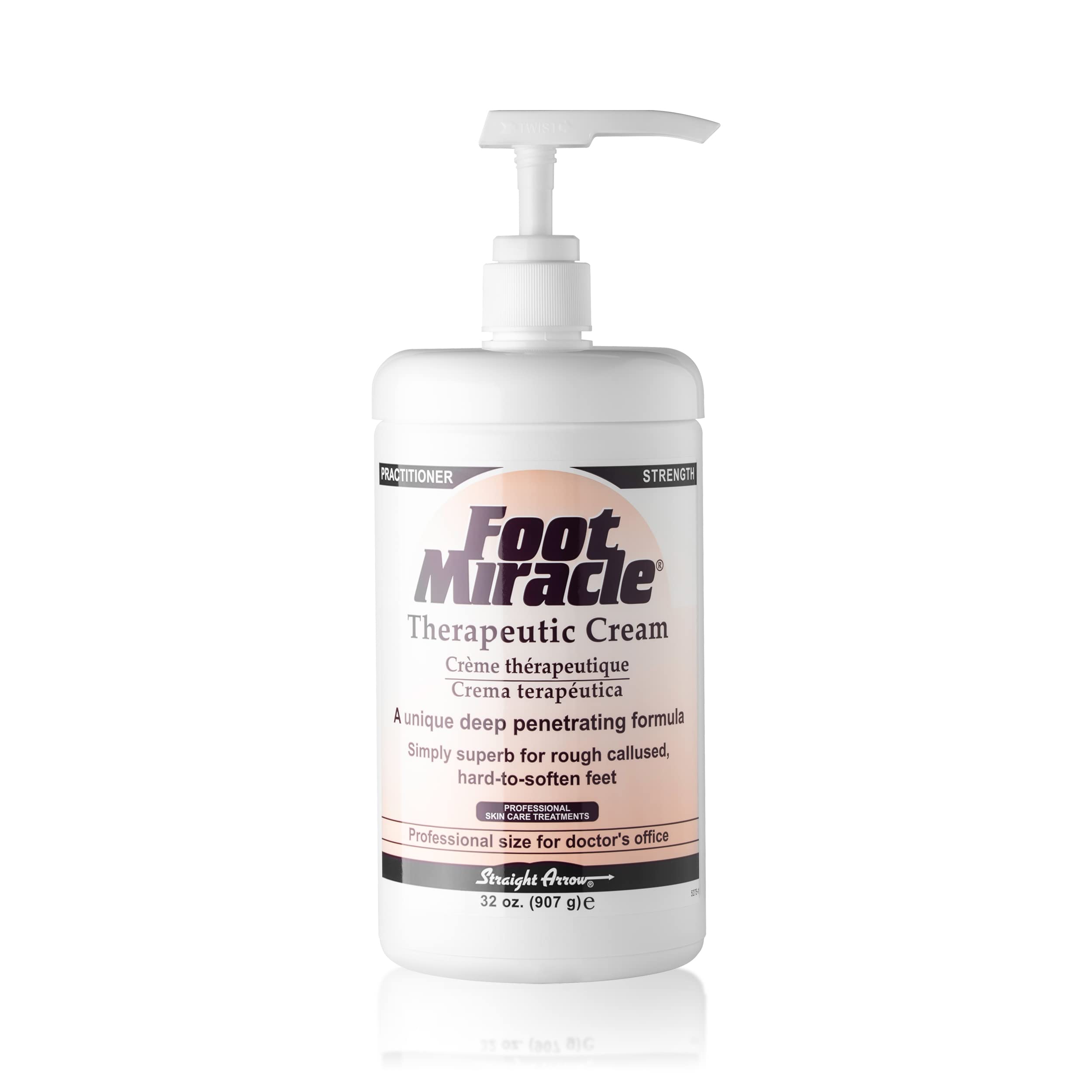 S4 Foot Miracle Therapeutic Cream - Extra Strength 32oz with Pump - Relieves Dry, Cracked Feet & Heels - Perfect for Athletes, Runners & Diabetics