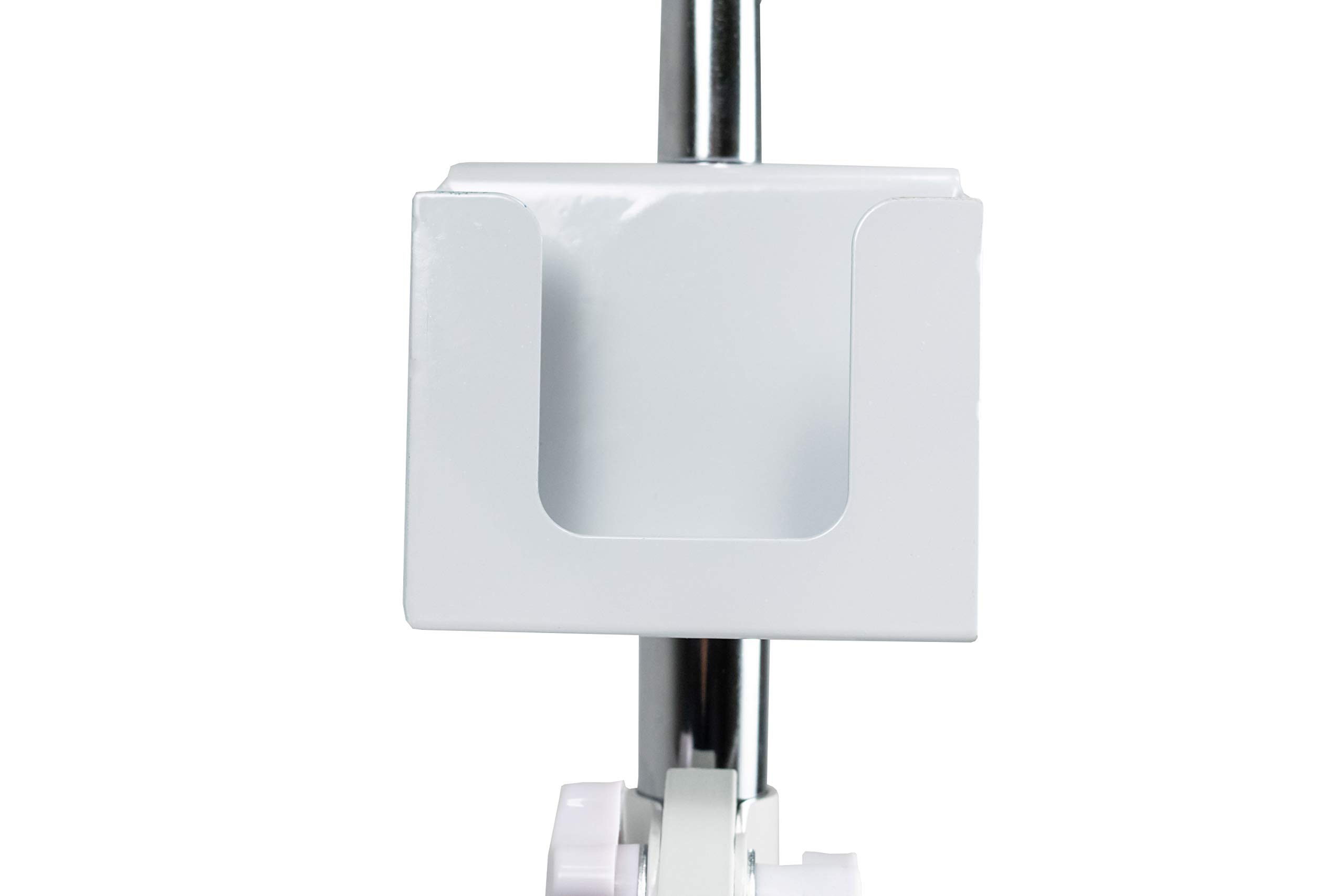 Heavy-Duty Adjustable Gooseneck Floor Stand with VESA Mount & Storage Basket - Compatible with iPad 7th/8th/9th Gen 10.2