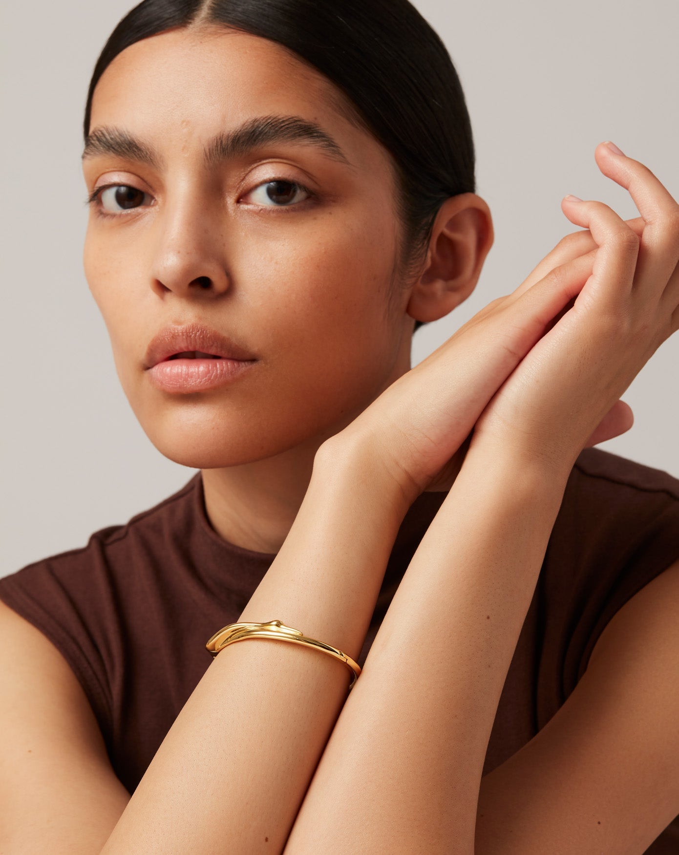 Colette Gold Bangle Bracelet for Women - Elegant Stackable Jewelry for Everyday Wear & Special Occasions