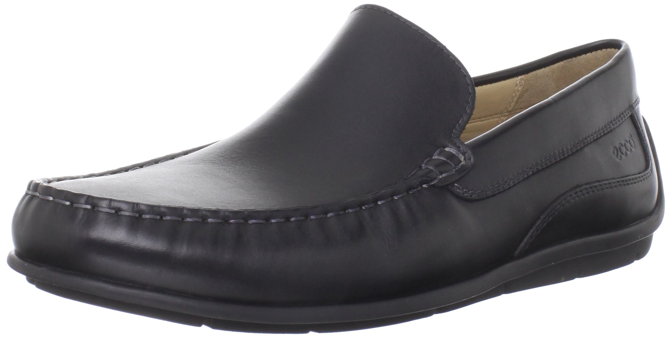 ECCO Men's Soft Moccasin Shoes - Genuine Leather Slip-On Loafers for Casual Comfort | Perfect for Office, Travel & Everyday Wear