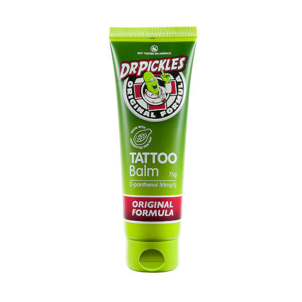 Dr Pickles Original Tattoo Balm 75g - Premium Tattoo Aftercare Cream for Healing & Moisturizing - Perfect for New Tattoos & Skin Protection