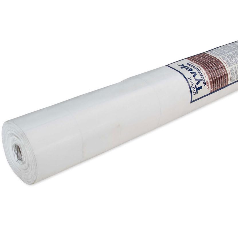 DuPont Tyvek CommercialWrap Home Wrap - 5' x 200' Roll - Weatherproof House Wrap for Construction & Renovation - Ideal for Exterior Sheathing, Moisture Barrier & Insulation Protection