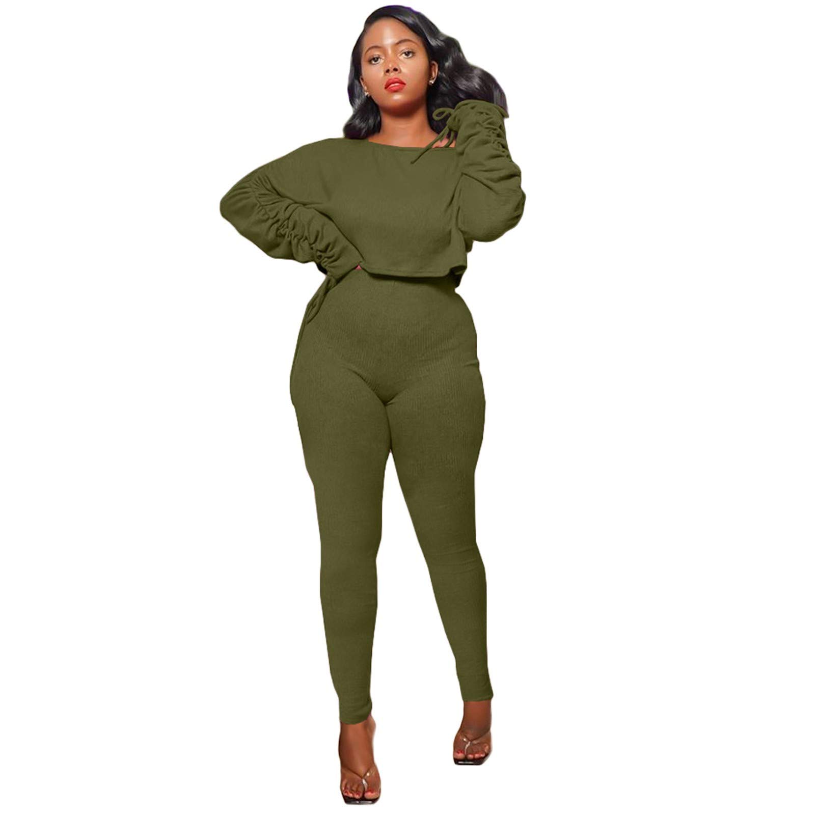Women's 2-Piece Hooded Zipper Tracksuit Set - Sporty Lounge Wear with Top & Pants - Solid Color Casual Outfit for Women & Grandmothers - Perfect for Gym, Yoga, Running and Everyday Comfort