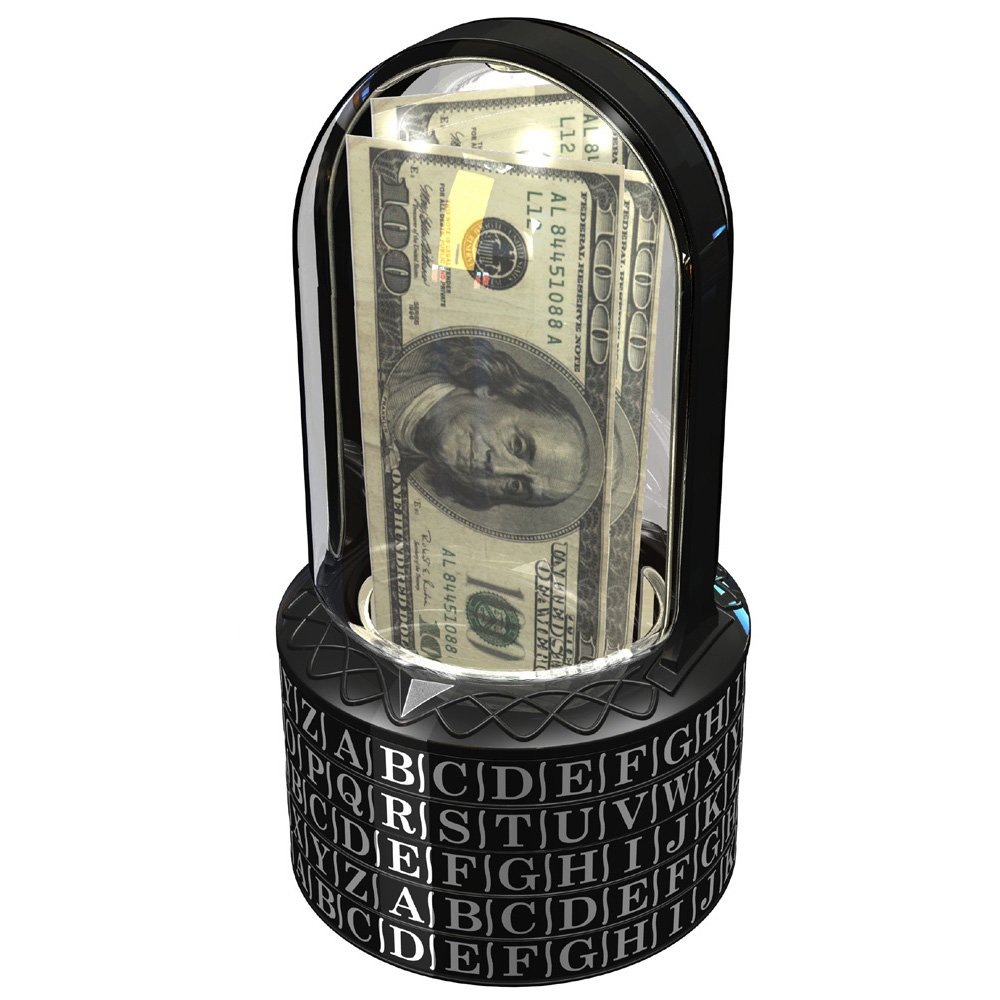 Puzzle Pod Cryptex - Brain Teaser Puzzle & Coin Bank for Kids and Adults | Fun Educational Toy for Home, Office, and Gifts | Secure Storage for Coins and Small Treasures