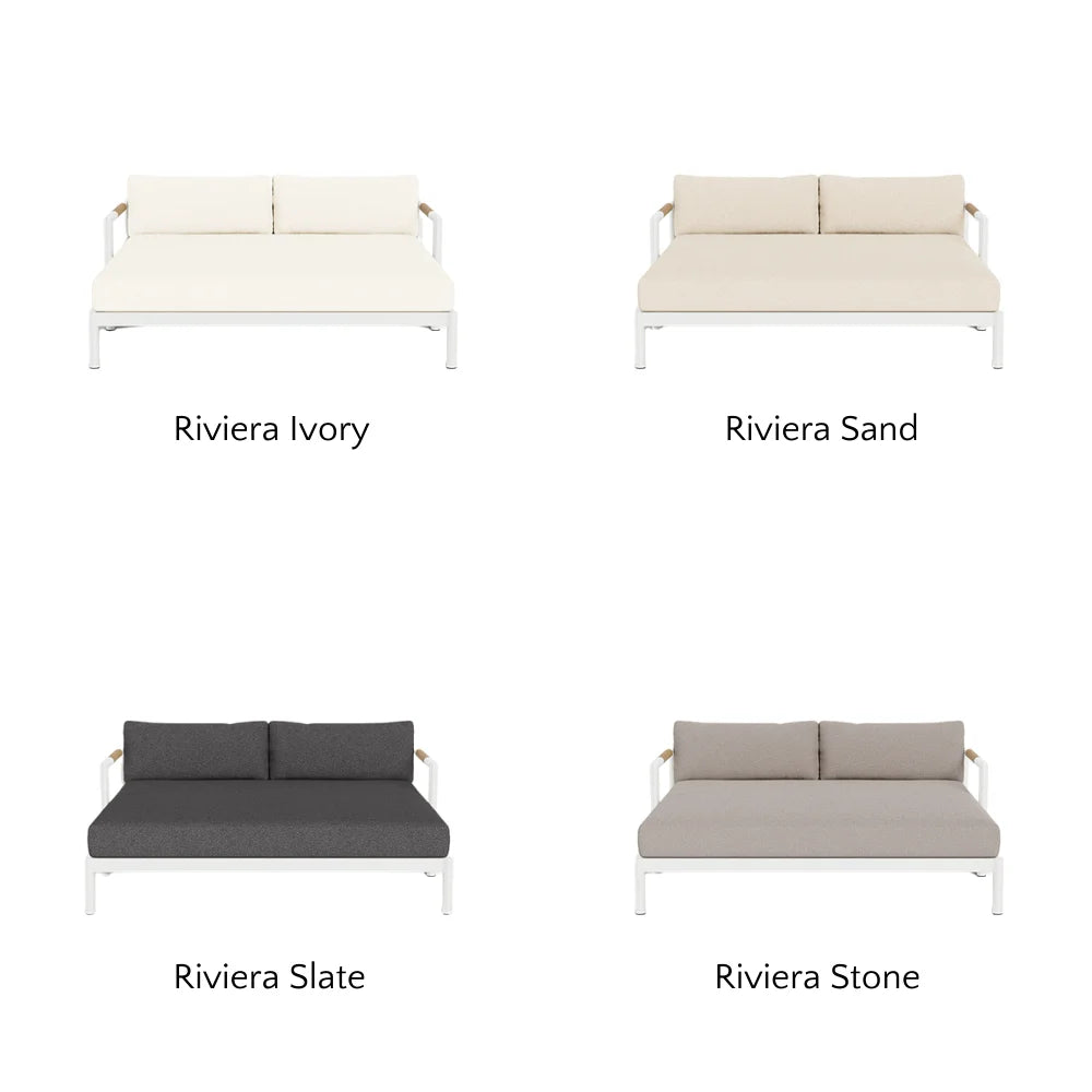 Breeze XL Daybed - Modern Outdoor Patio Lounger with Cushion, Waterproof & UV Resistant - Perfect for Poolside, Garden, or Backyard Relaxation