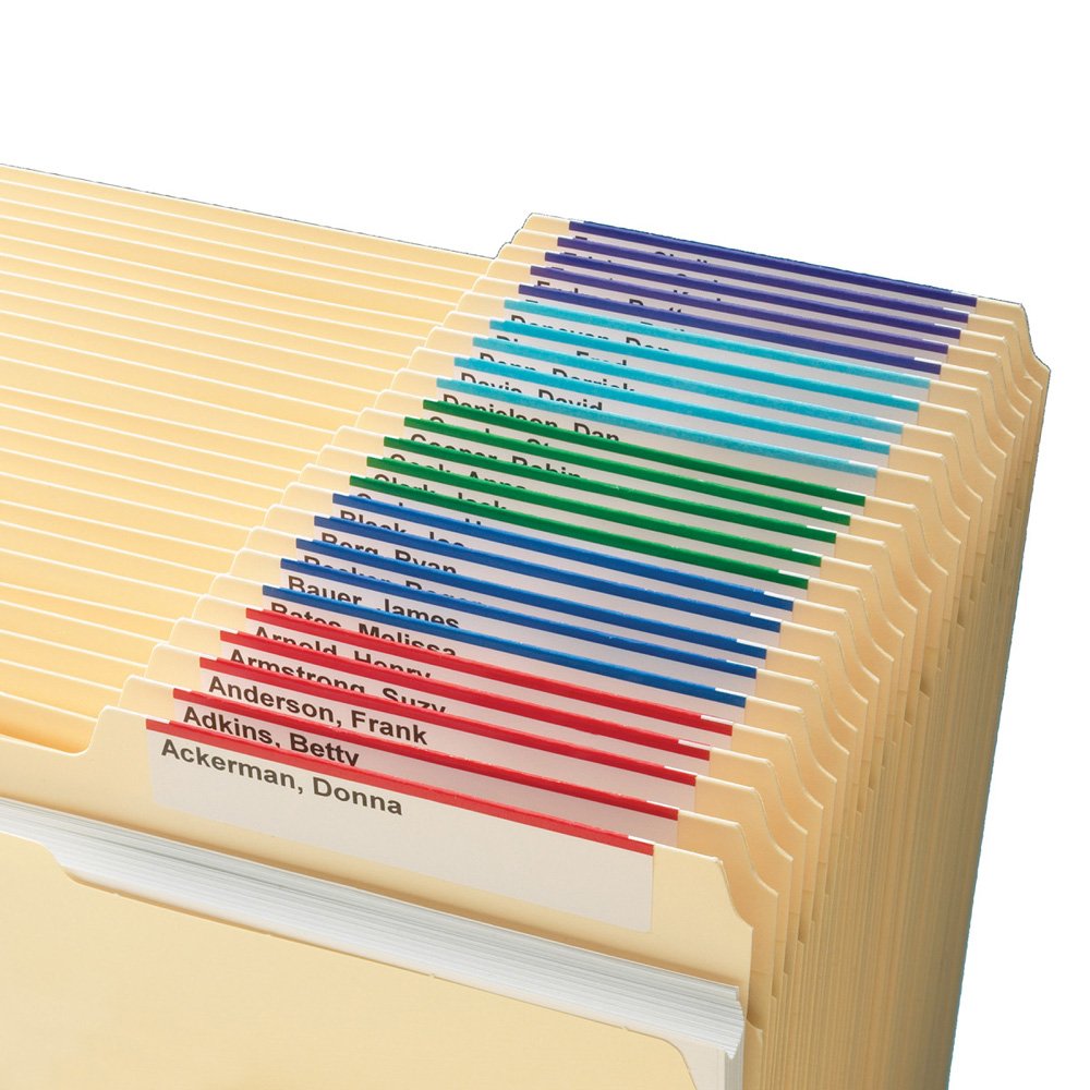 Smead Viewables® Hanging Folder Label Refill Pack - Compatible with Inkjet & Laser Printers (64905) - Perfect for Office Organization & File Management