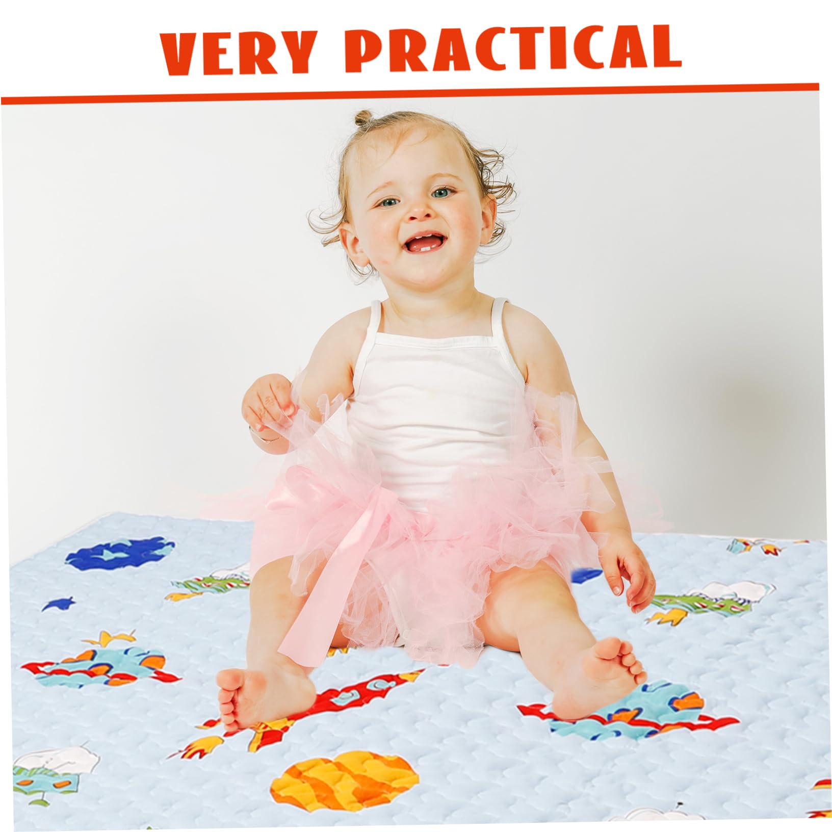 **IWOWHERO Baby Play Mat - Waterproof High Chair Floor Mat, Non-Slip Toddler Activity Mat for Indoor & Outdoor Use - Perfect for Playtime, Feeding, and Crawling**