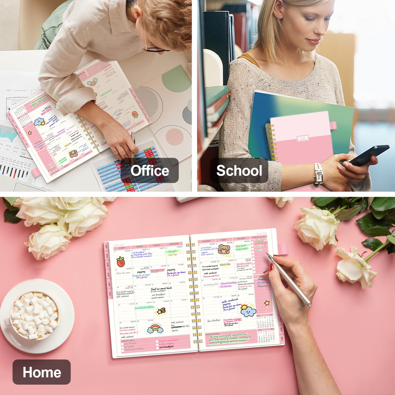 **AIMPEAK 2025 Planner for Women - Weekly & Monthly Calendar Organizer (Jan-Dec 2025), 7