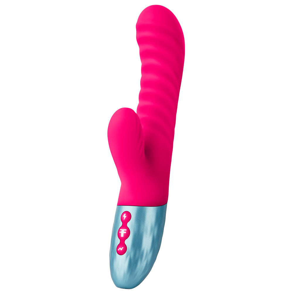 FemmeFunn Delola Dual Density Rabbit Vibrator - Premium Silicone G-Spot & Clitoral Stimulator for Women - Perfect for Solo Play & Couples Intimacy