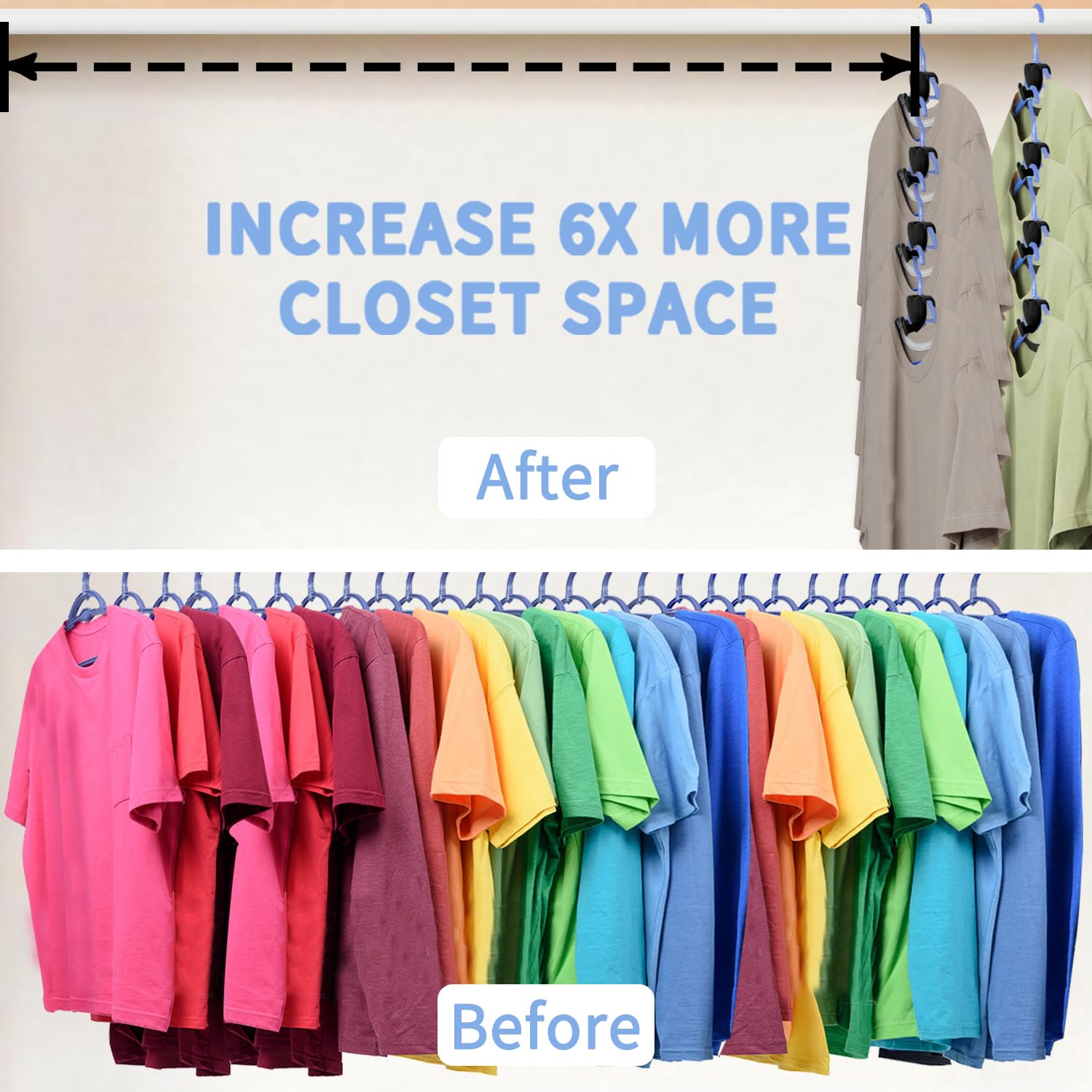 25 Pcs Heavy Duty Clothes Hanger Connector Hooks - Space Saving Cascading Hanger Organizer for Closet, Black Heart Design Fits All Hangers - Perfect for Small Spaces, Wardrobe Organization & Laundry Room Storage