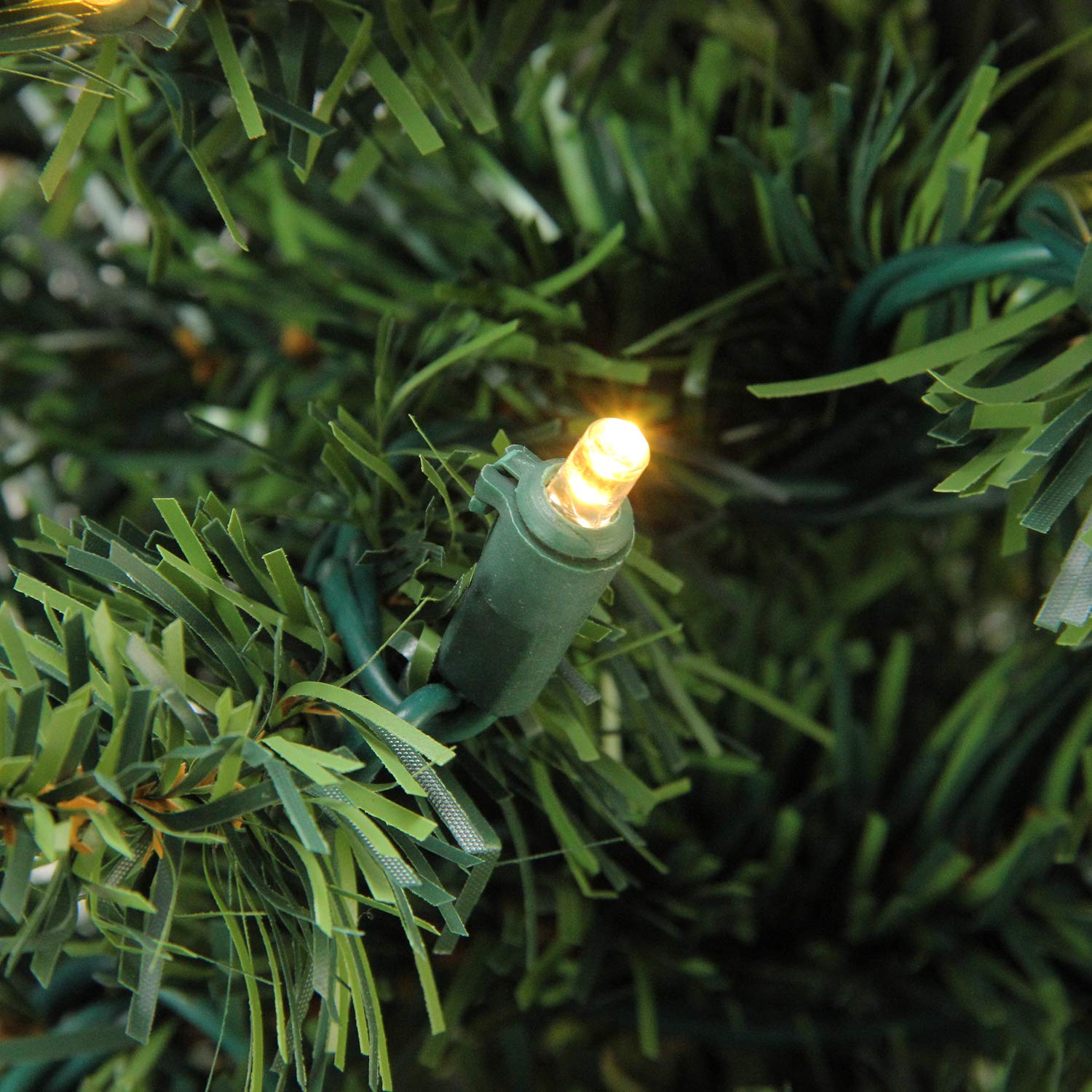 6ft Pre-Lit Artificial Christmas Tree with Warm Clear LED Lights - Classic Pine Design for Holiday Decor | Perfect for Living Room, Office & Festive Home Decorations