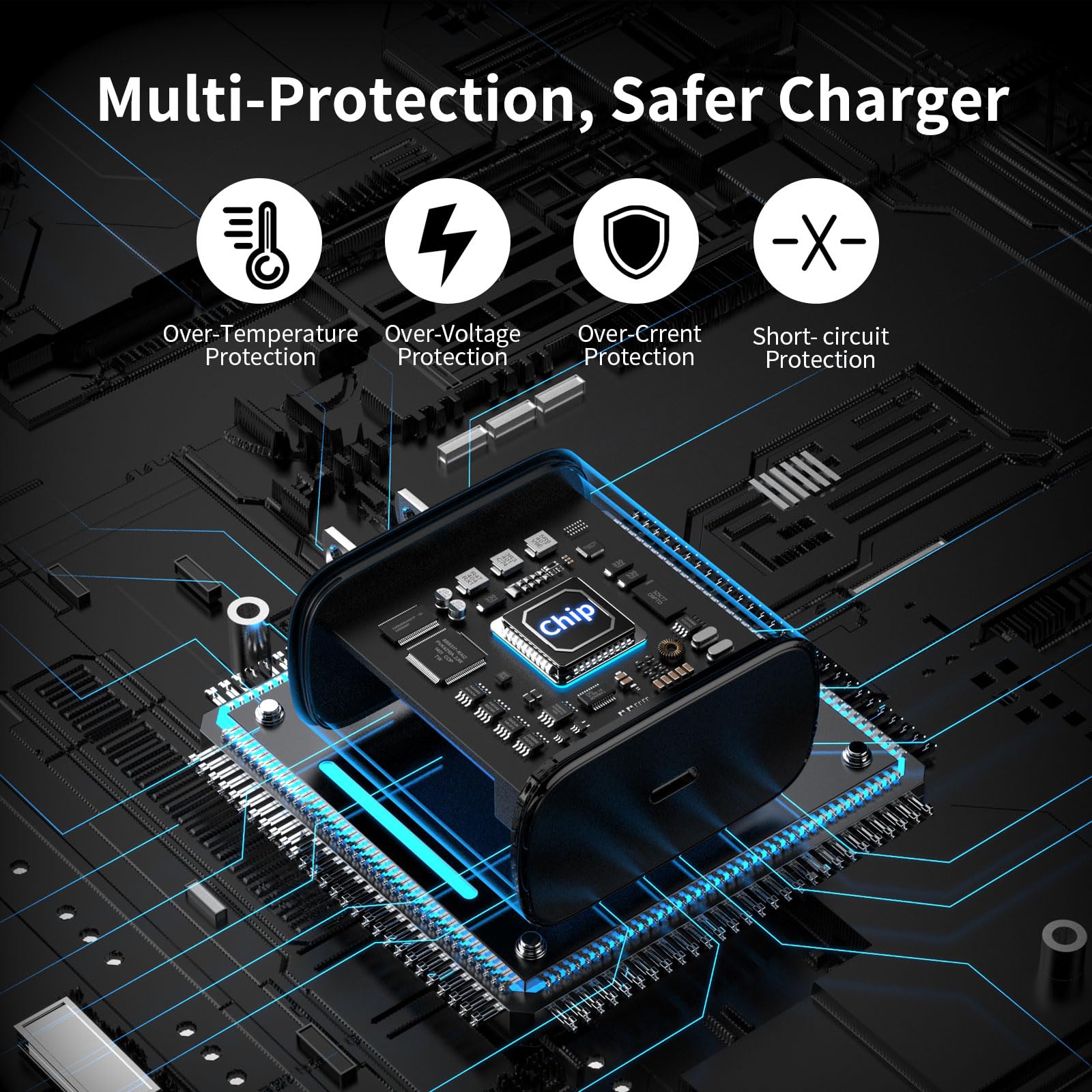 45W USB C PD Fast Charger with 3.3FT Cable - Compatible with Galaxy S24 Ultra/S23/S22/S21/S20, iPhone 15, iPad, Google Pixel, Samsung Note 20 & Galaxy Tab S8 - Super Fast Charging for Home, Office & Travel