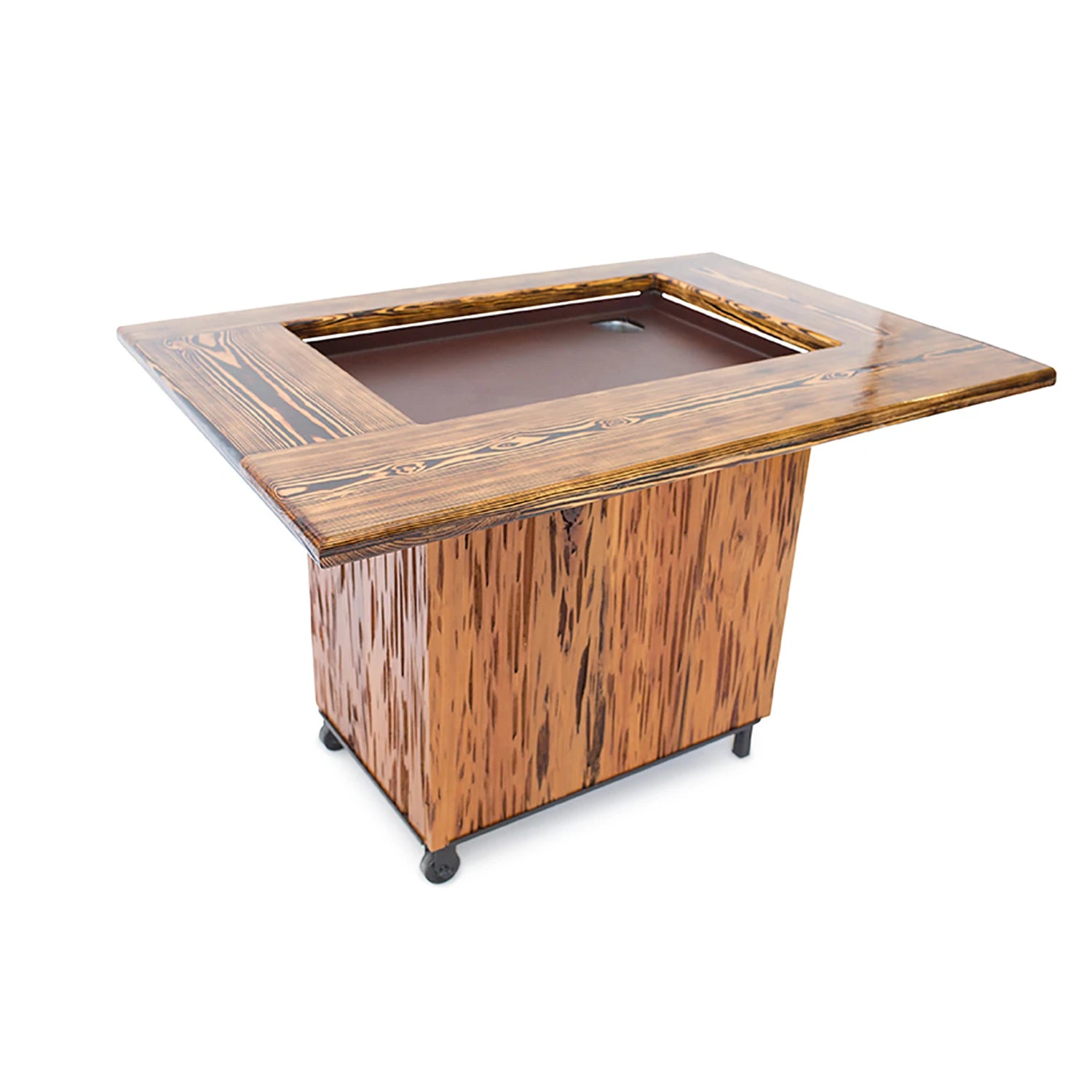 Premium Backyard Hibachi Grill - Pecky Cypress Wood - Perfect for Outdoor Cooking, BBQ, and Patio Dining | BY BHPOGPC