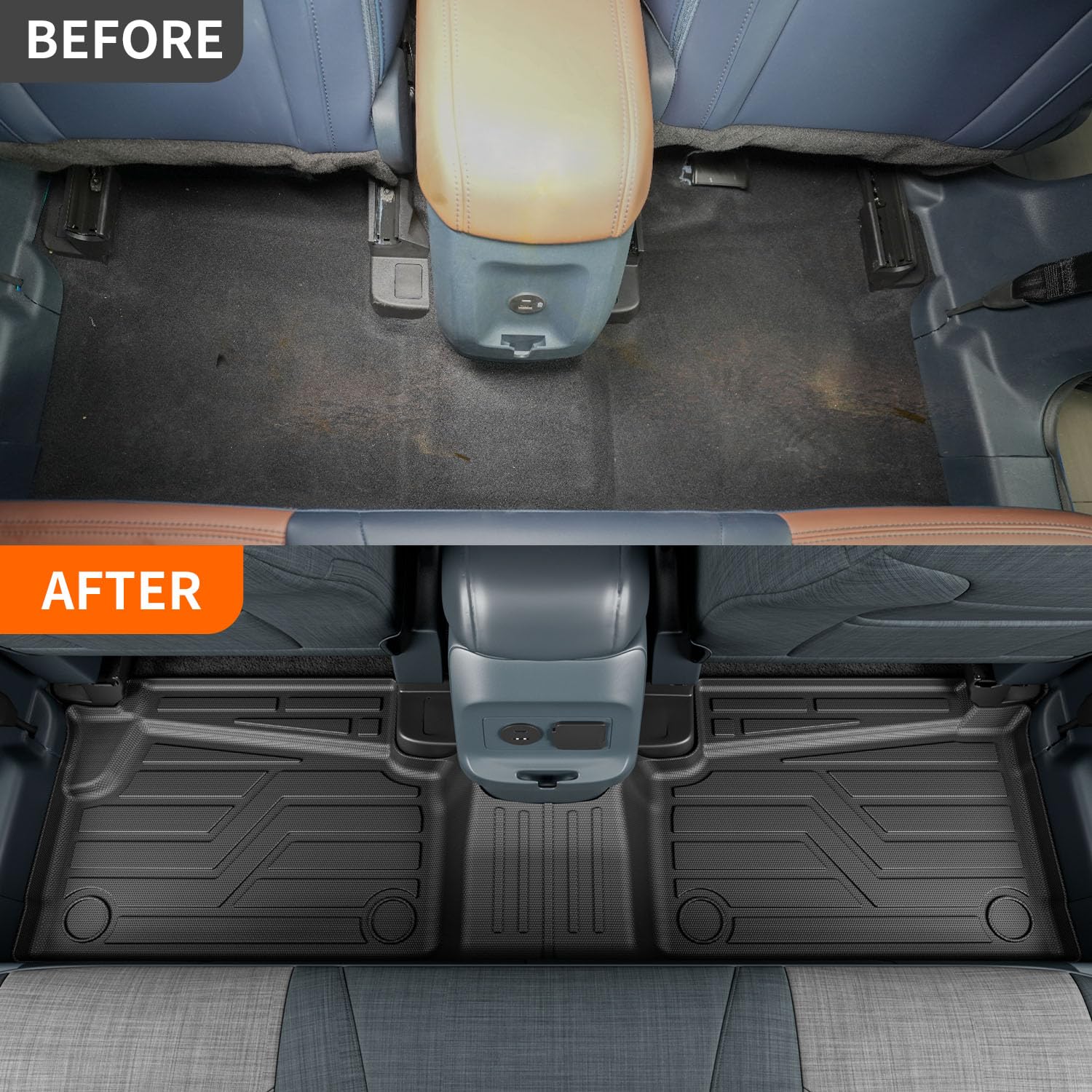 2022-2025 Ford Maverick Hybrid Floor Mat & Bed Mat Set - TPE Truck Liner Accessories | All-Weather Protection for Pickup Truck Bed & Cabin Floor | Perfect for Camping, Work & Outdoor Adventures