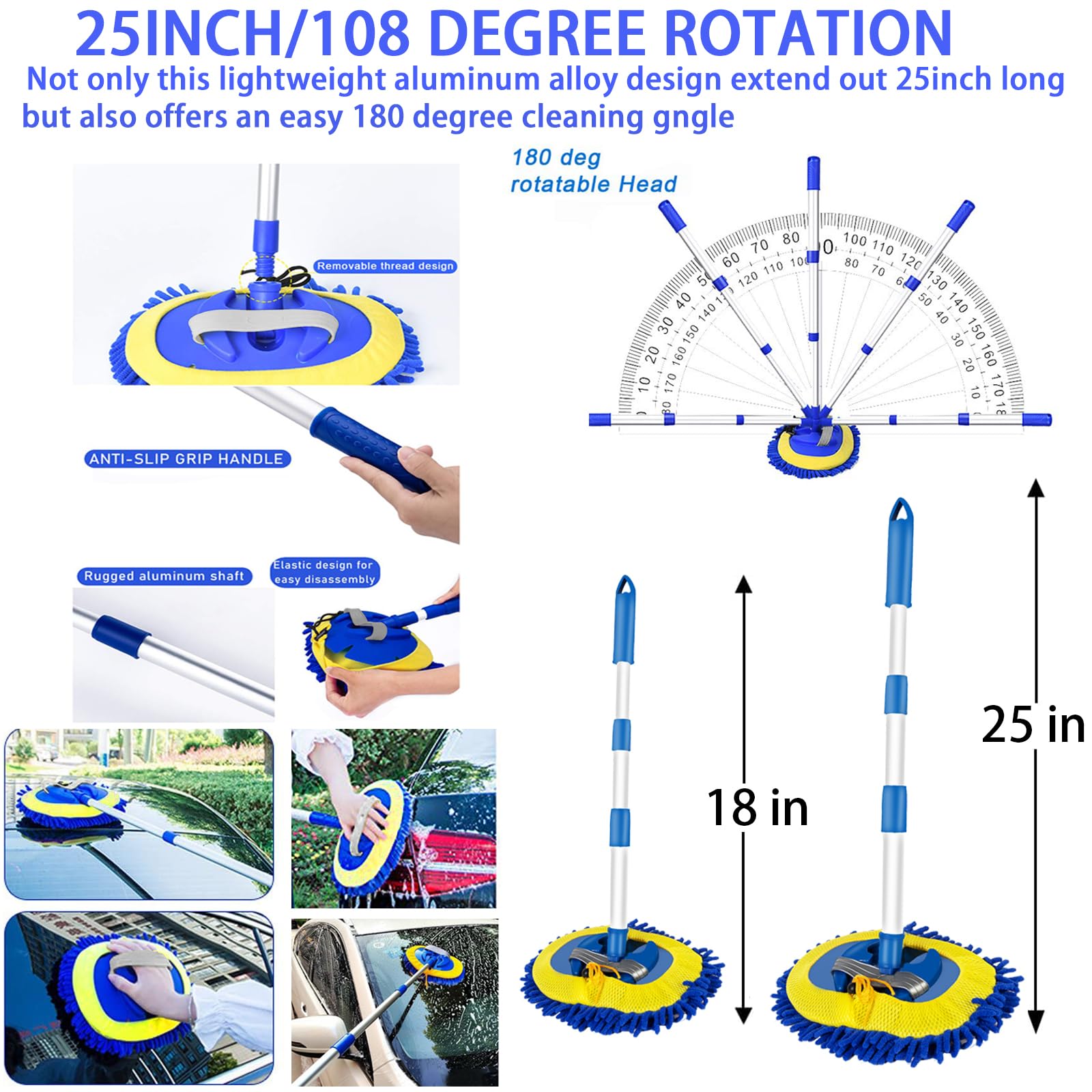 37Pcs Car Wash Detailing Kit with Foam Gun, Sprayer, Long Handle Brush, Foldable Bucket, Towels & Tire Brush - Complete Auto Cleaning Tools for Car Detailing, Washing & Maintenance (Perfect for Home, Professional & Mobile Car Wash)