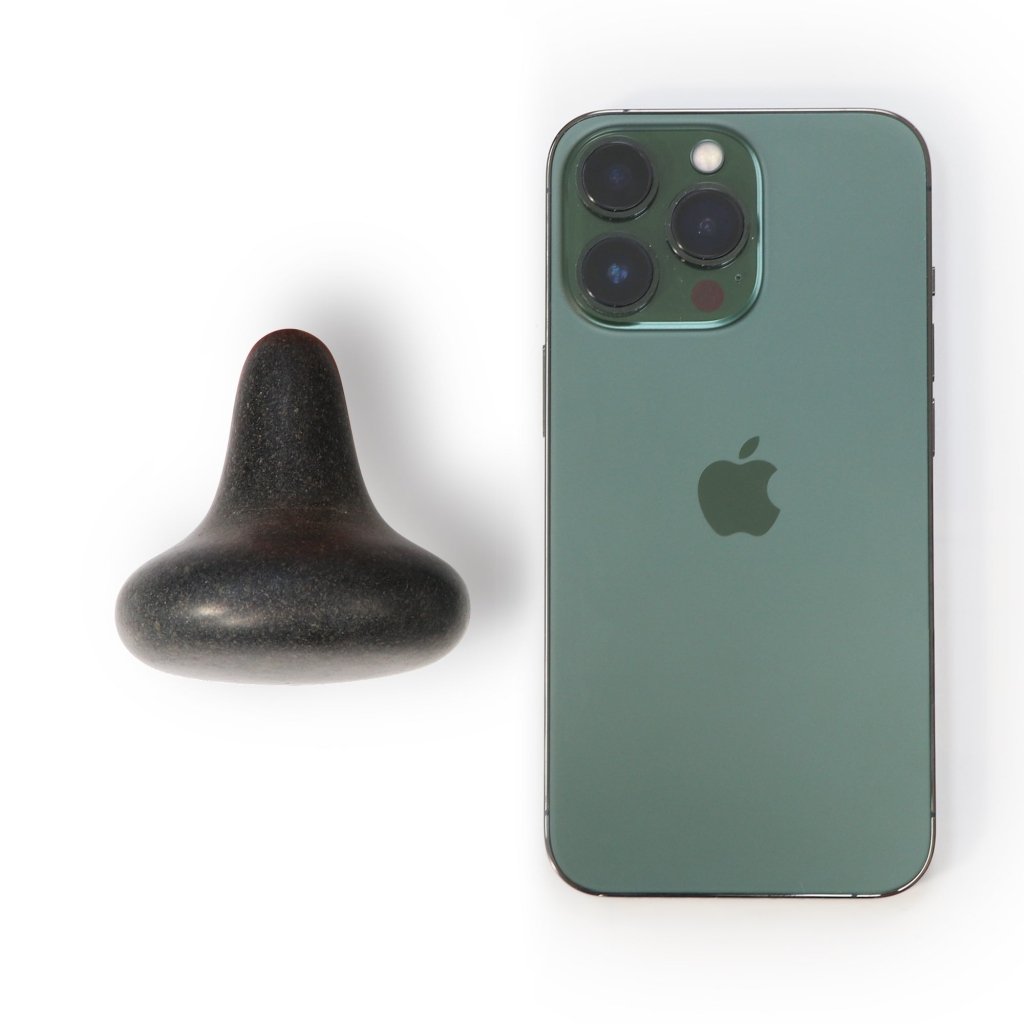 Professional Basalt Hot Stone Massager - Mushroom Shape for Trigger Point Therapy, 2.5x2.5 Inch - Perfect for Deep Tissue Massage, Spa Treatments & Muscle Relaxation at Home
