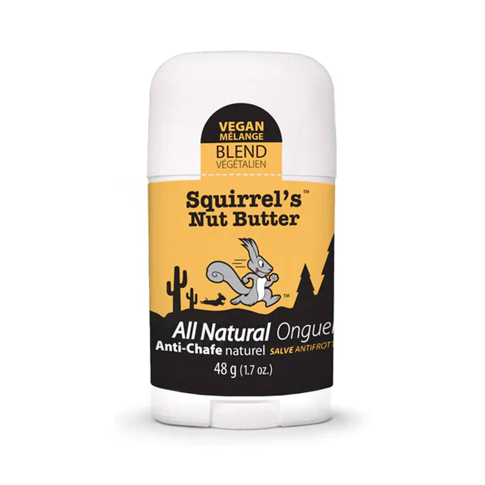 Squirrels Nut Butter Anti-Chafe Balm - Vegan, All-Natural Formula for Runners & Cyclists | Prevent Chafing During Workouts & Outdoor Activities