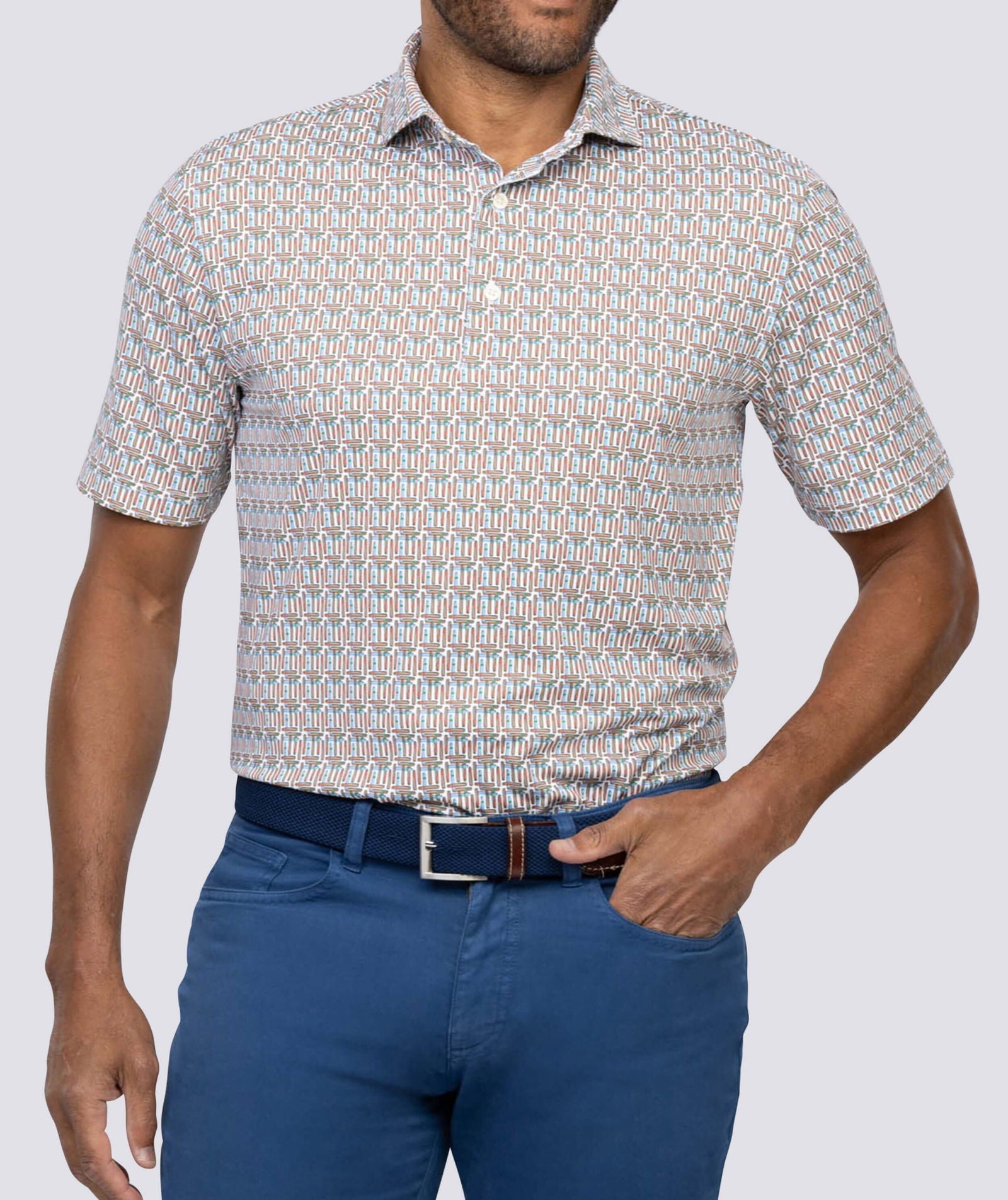 Stogie Performance Polo Shirt for Men - Moisture-Wicking, Breathable Golf & Casual Wear - Perfect for Sports, Work & Outdoor Activities